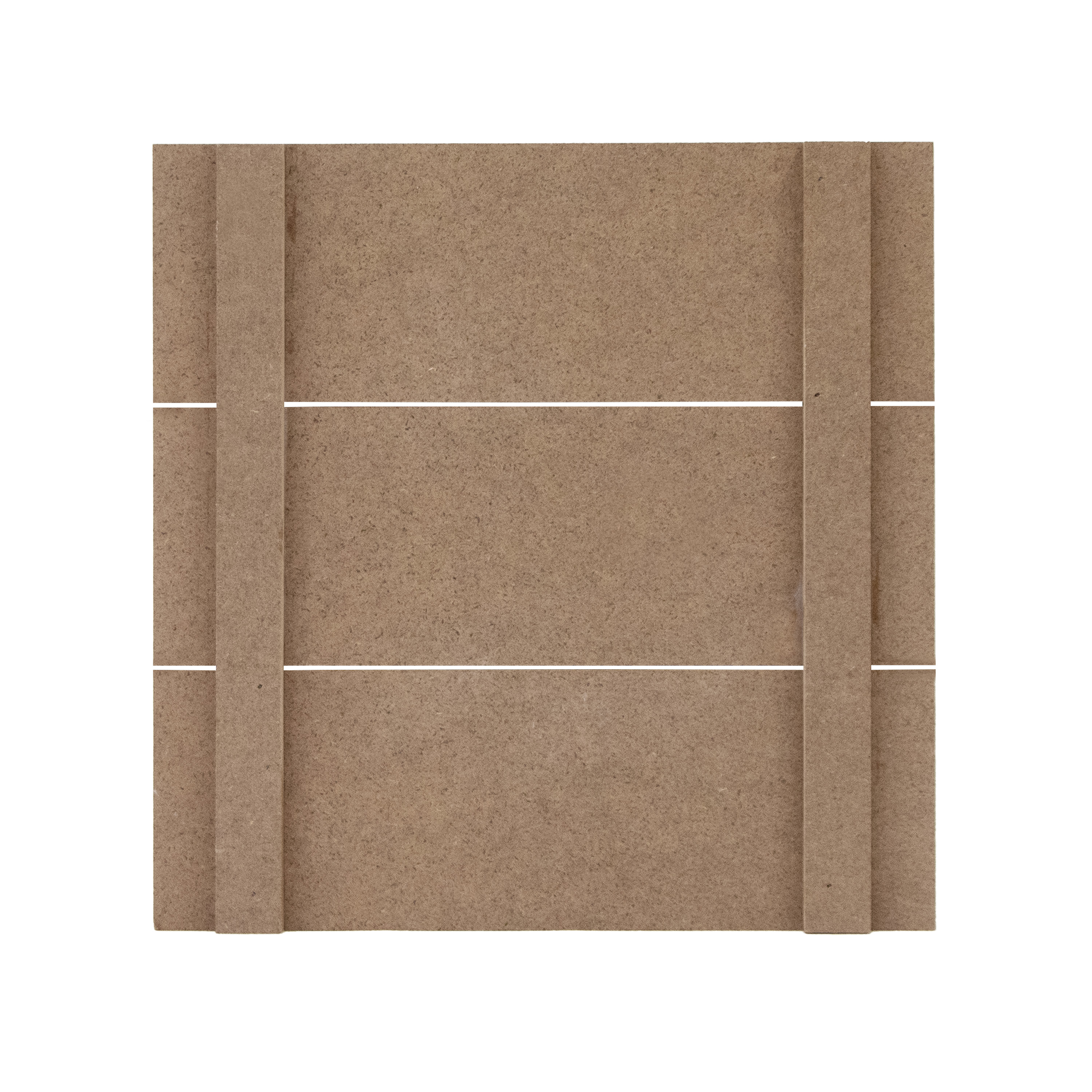 12" x 12" MDF Slatted Wood Print 4