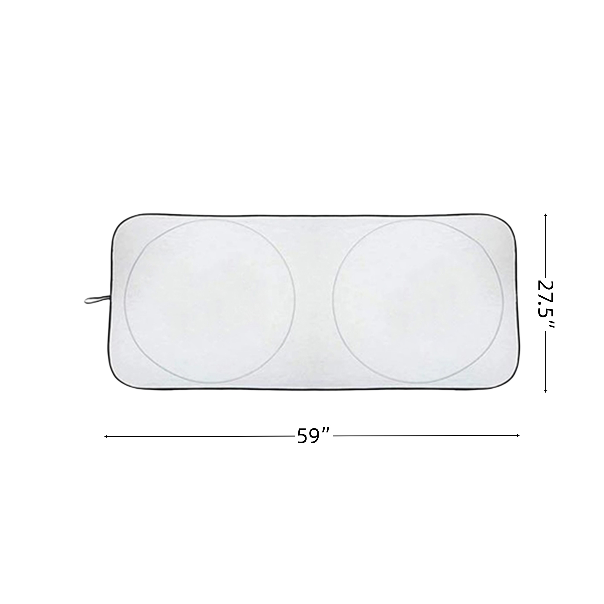 Foldable Car Windshield Sun Shade With Pouch 2