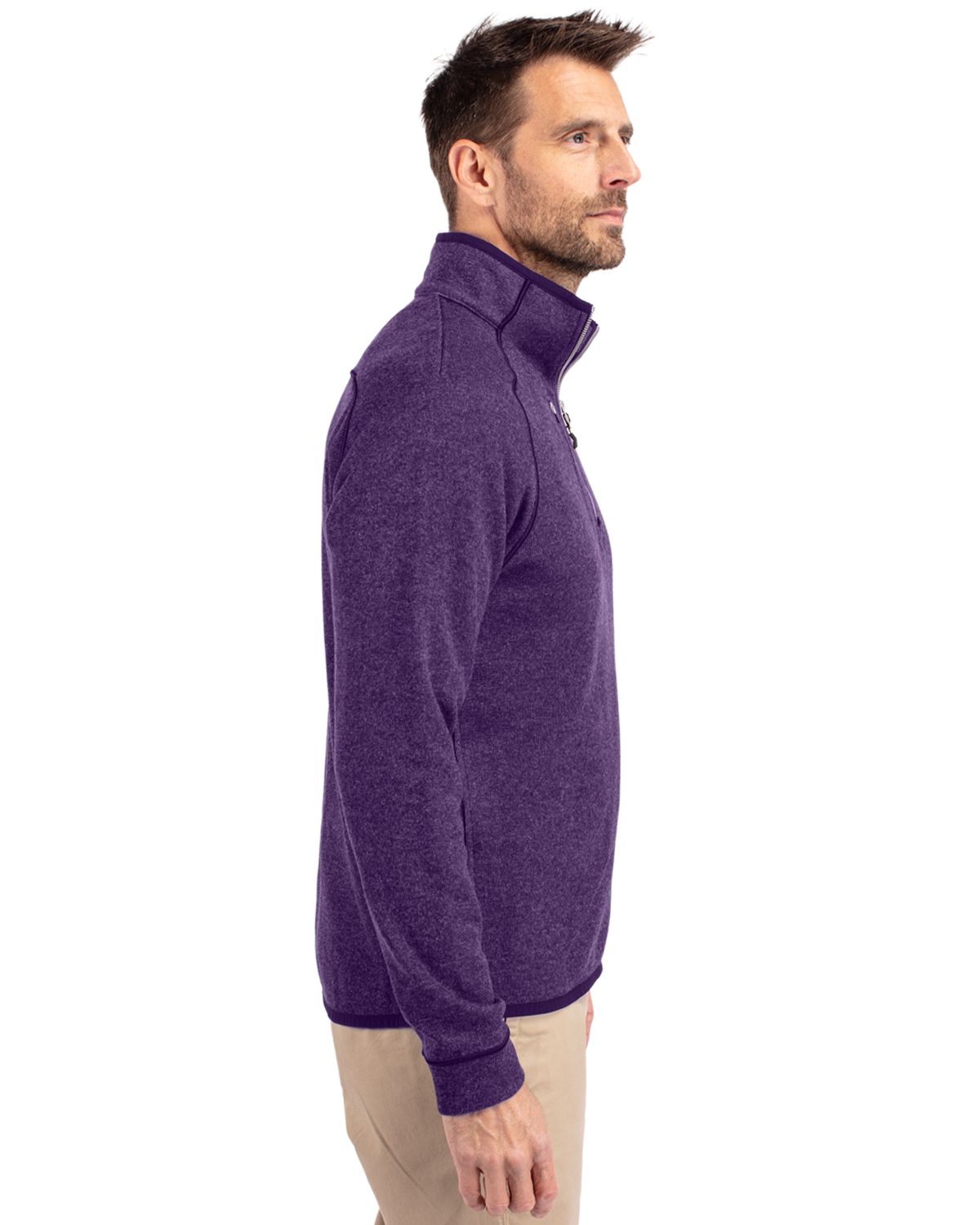 Cutter & Buck Mainsail Sweater-Knit Mens Half Zip Jacket 88