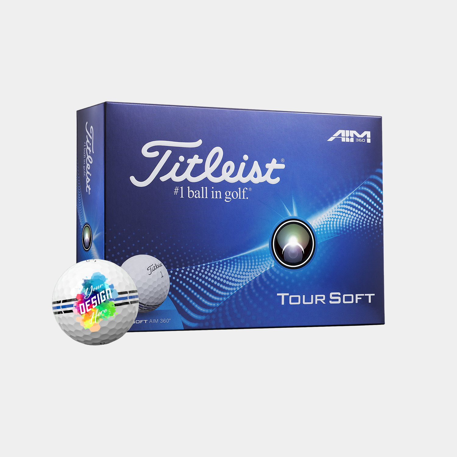 Titleist® 12 Pack Tour Soft AIM 360 Golf Balls 1