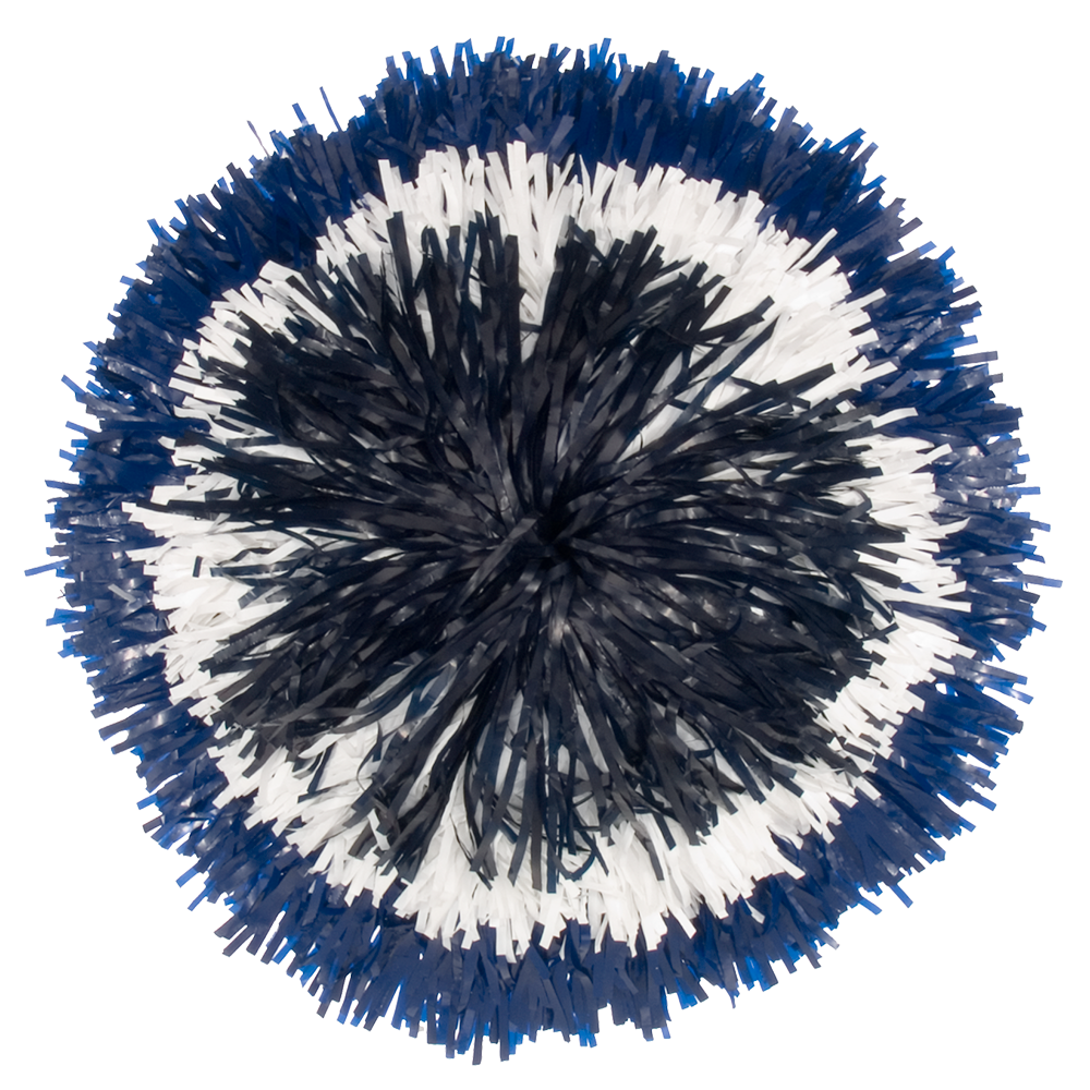 Custom Plastic Classic Cut Bullseye Pom 27