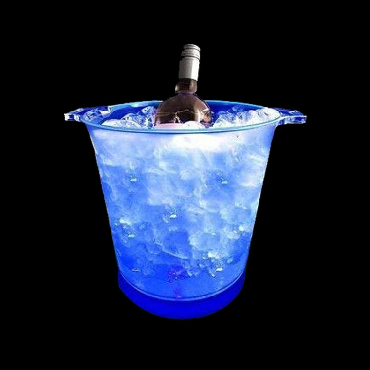 4.5L Large Acrylic LED Gradient Lighted Ice Bucket / Handle 4