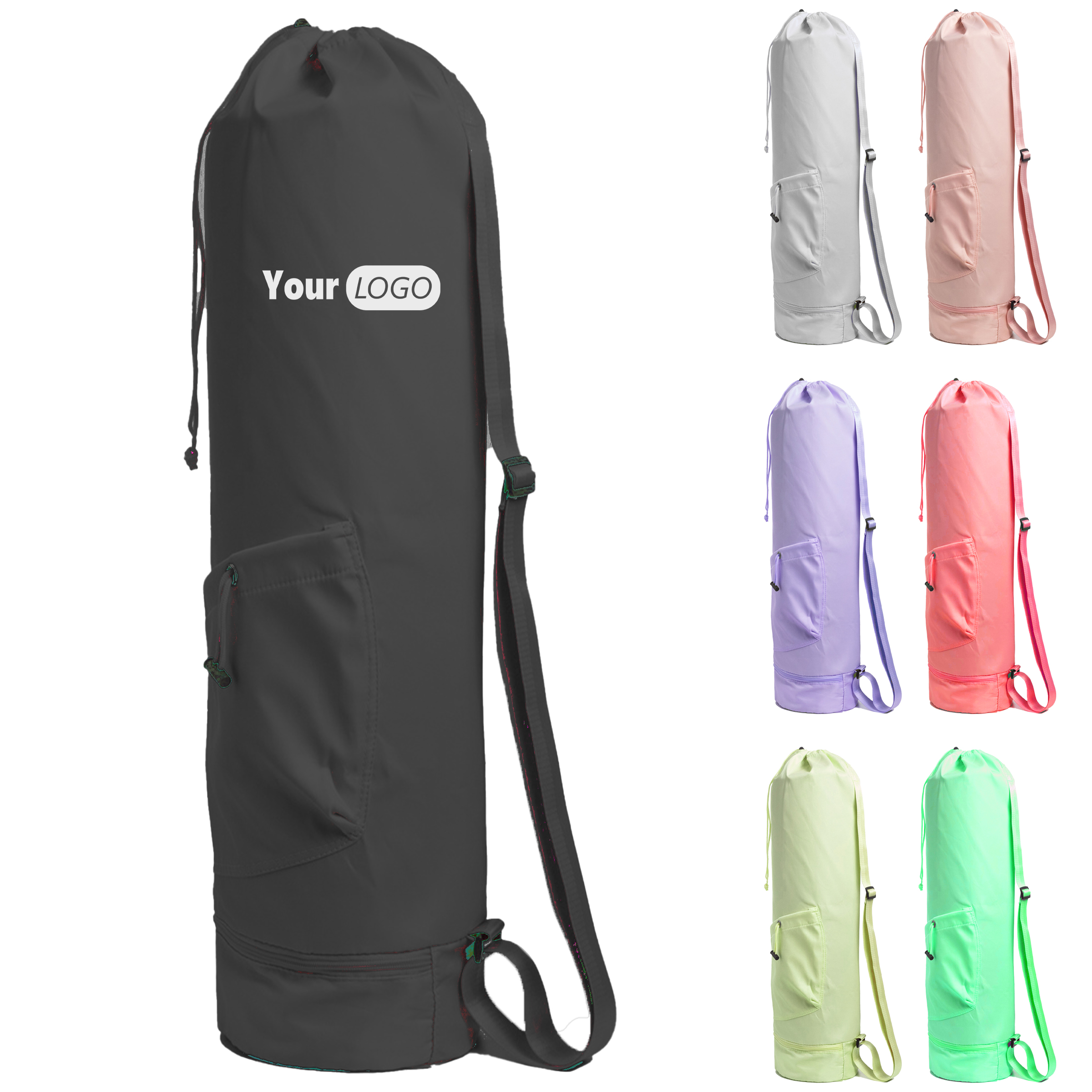 Nylon Lightweight Yoga Mat Bag With Adjustable Strap 4