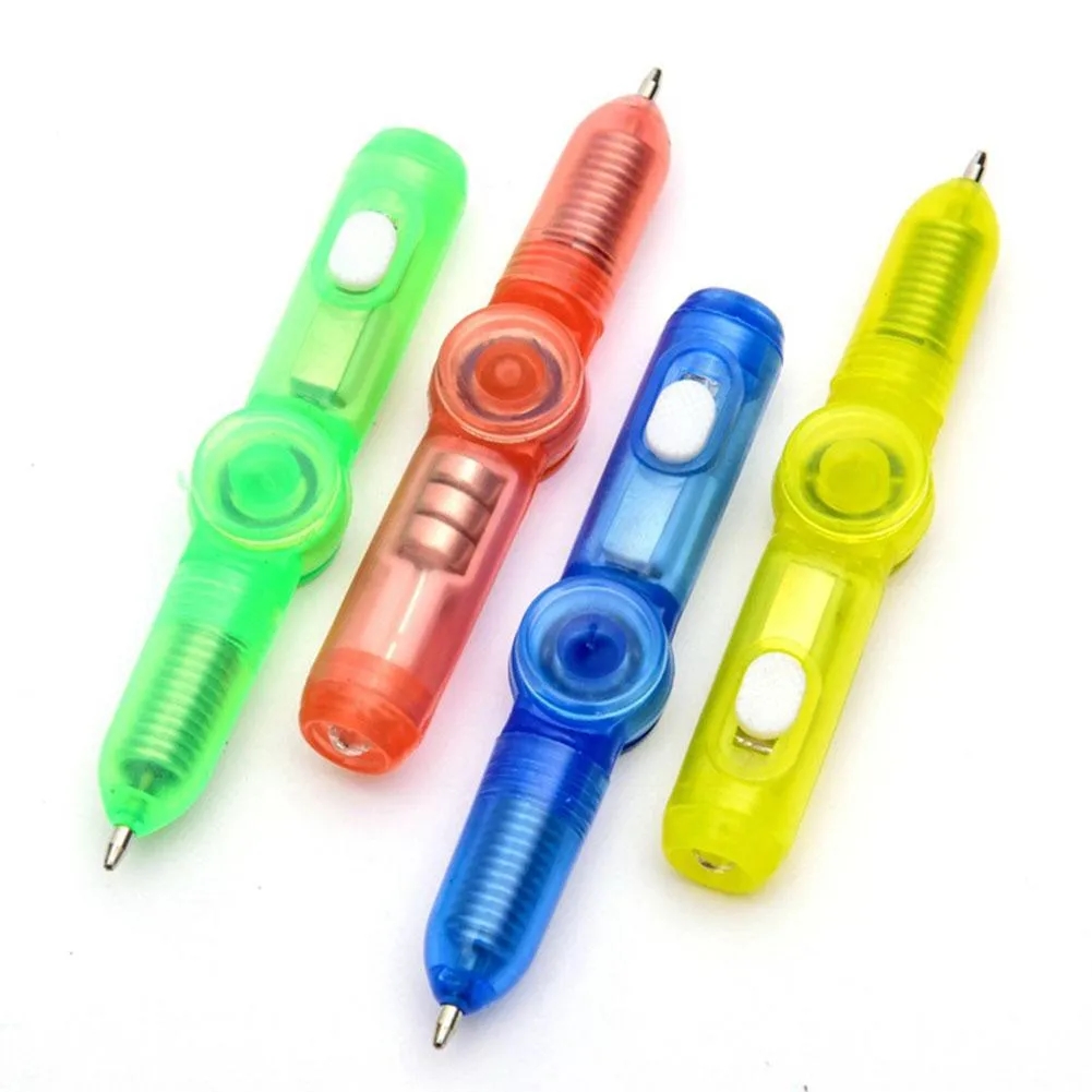 3-in-1 functiona LED Light Fidget Ballpoint Pen 5