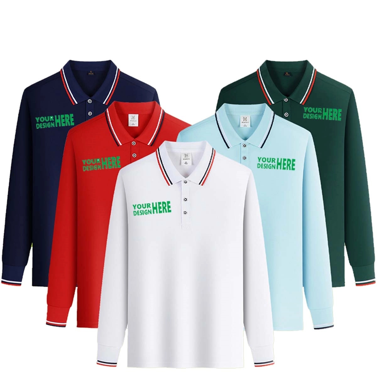 Long Sleeve Advertising Polo Shirt 12