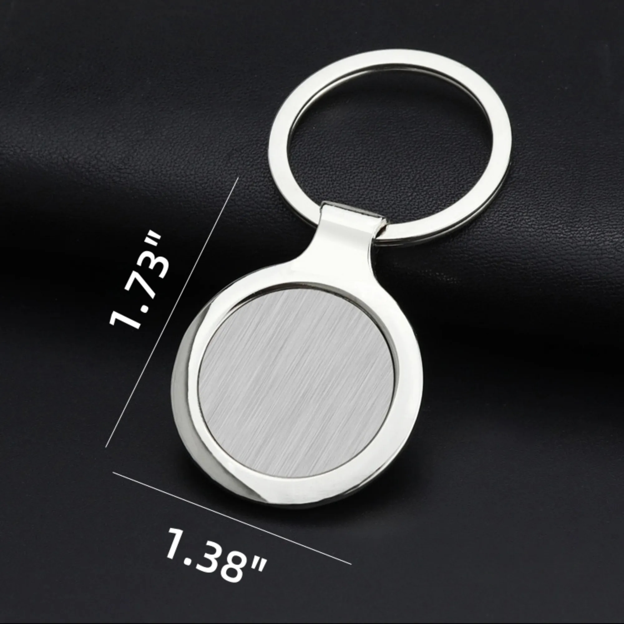 Premium Zinc Alloy Round Metal Tag Key Chains 2