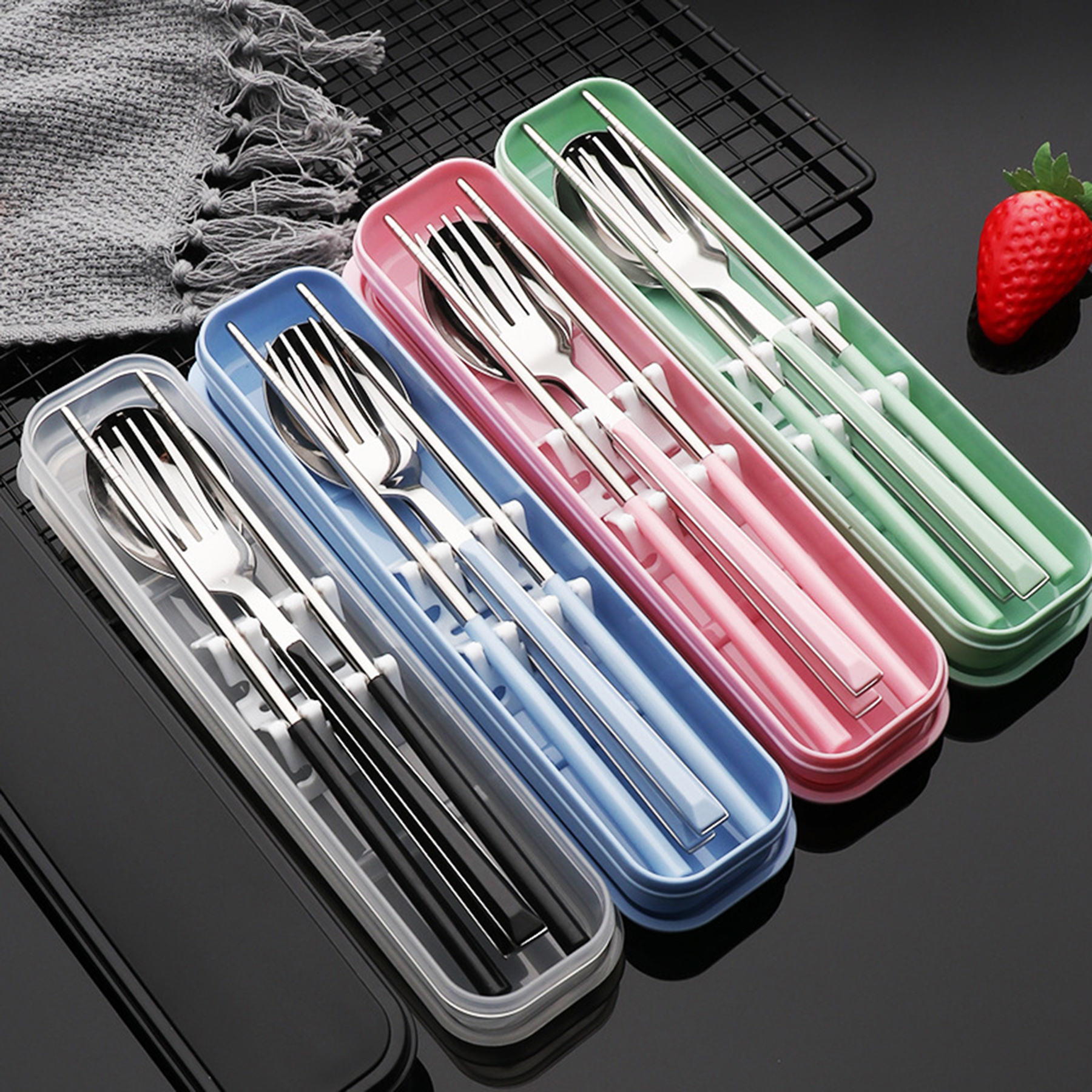 Stainless Steel Cutlery 3Pcs Set with Box 2