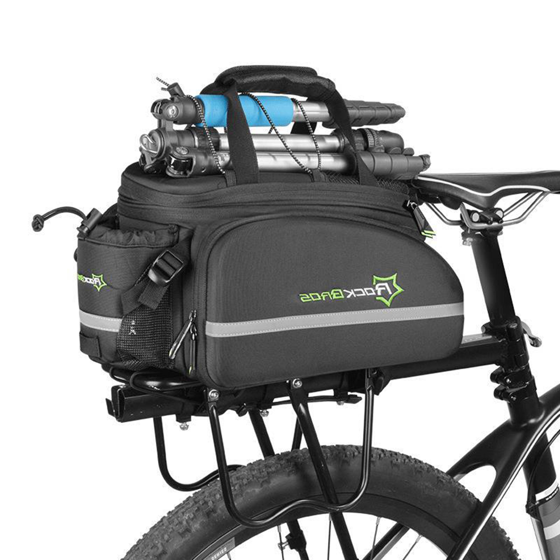 Zippered Pockets Bike Rear Seat Trunk Bag 1
