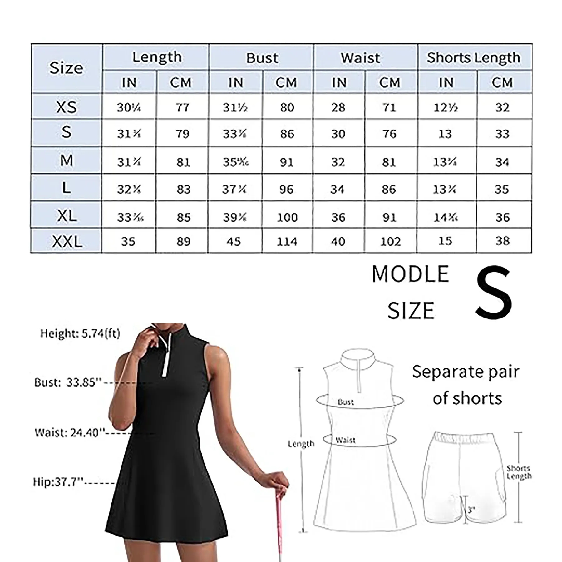 Women's Sleeveless Tennis Skirt 3