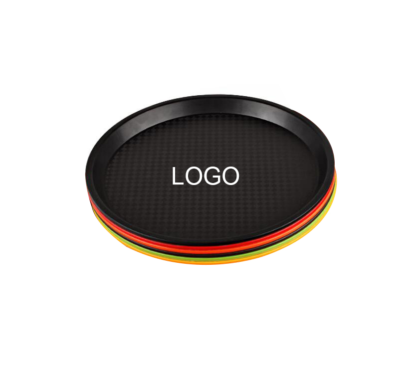 14" Plastic Round Serving Tray 2