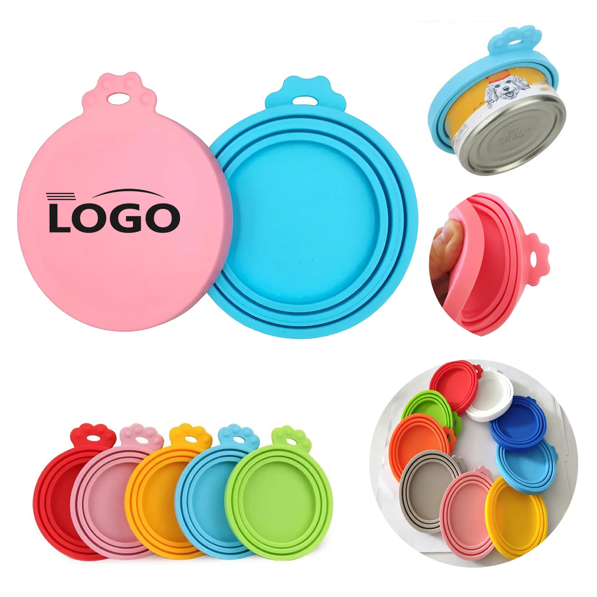 Universal Silicone Pet Food Can Lids 3
