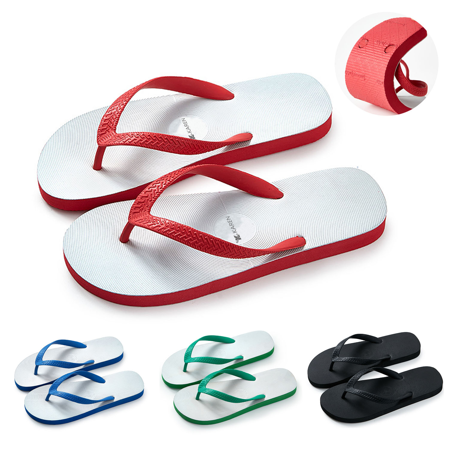 Men's Soft Rubber Anti Slip Flip Flops 14