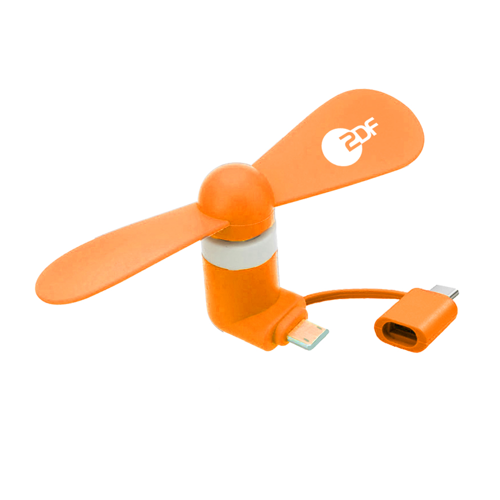 Cell Phone Fan for iPhone, USB-C & Micro-USB phones 7