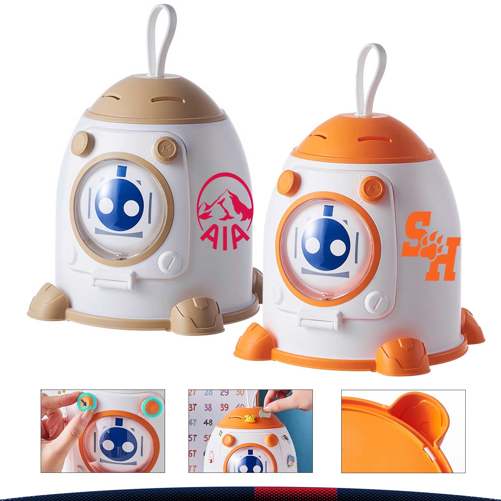 Corrt Rocket Coin Bank 3