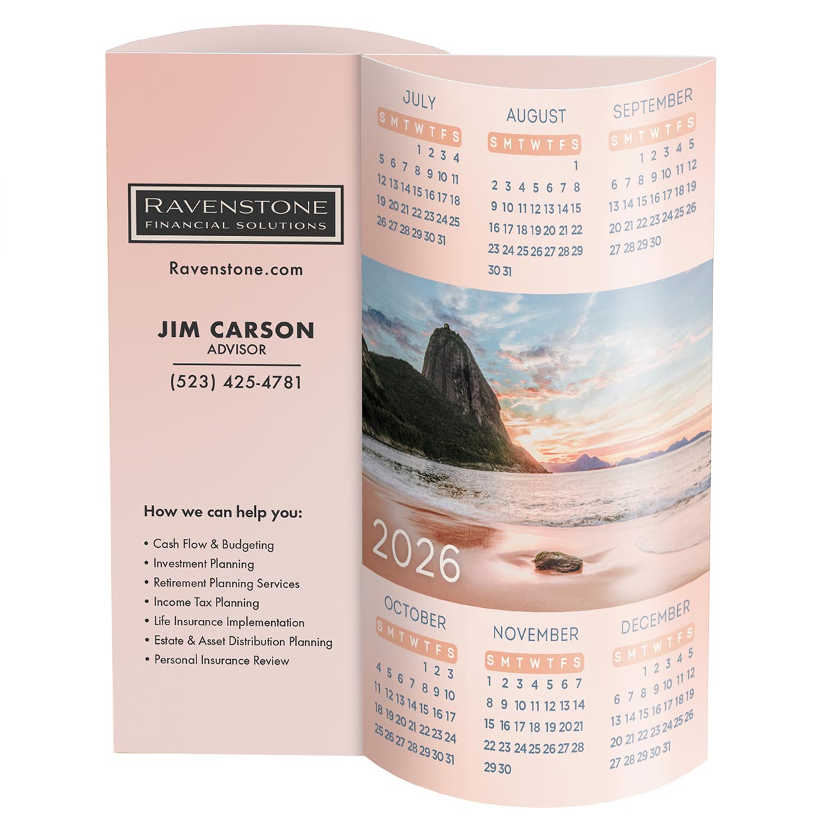 Beach Wave Desk Calendar 1