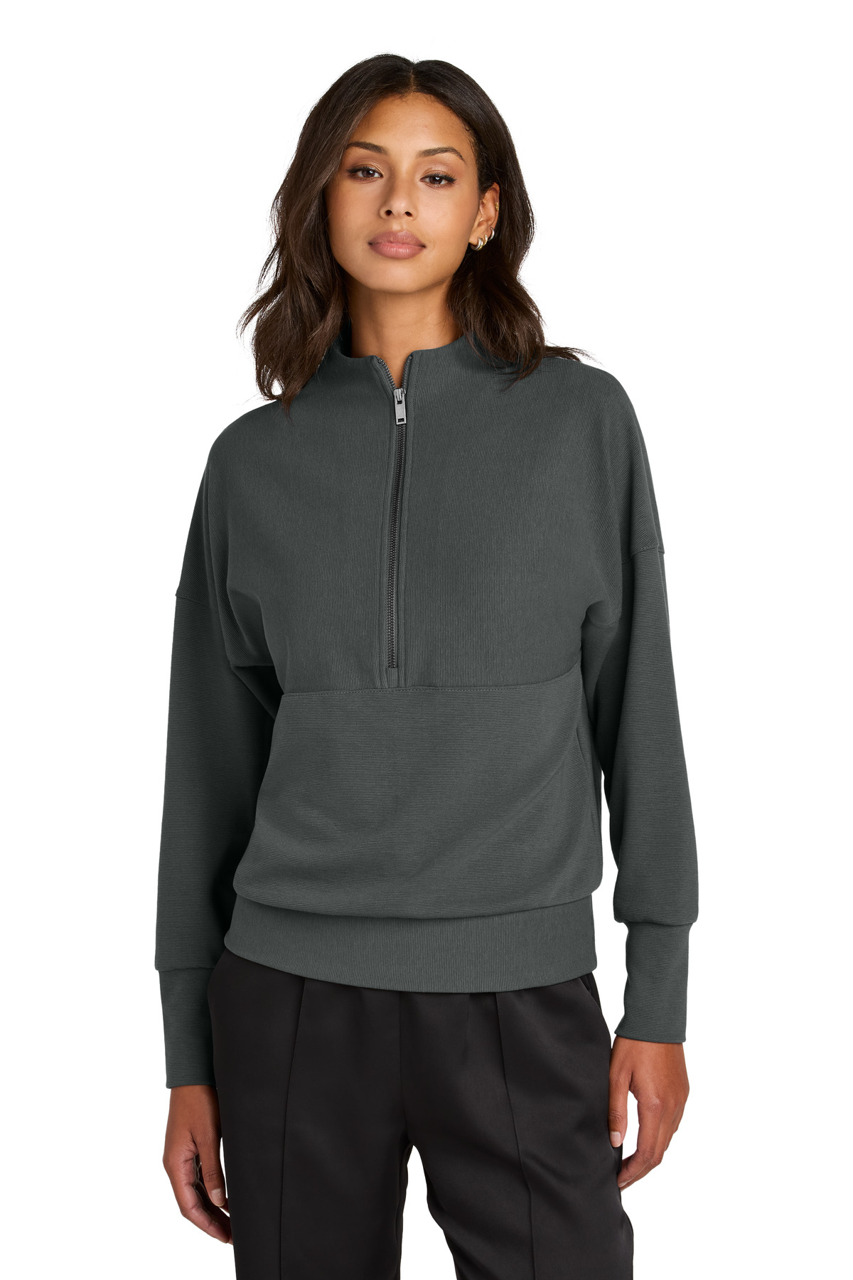 Mercer+Mettle Women's Linear Texture 1/4-Zip MM3041 15