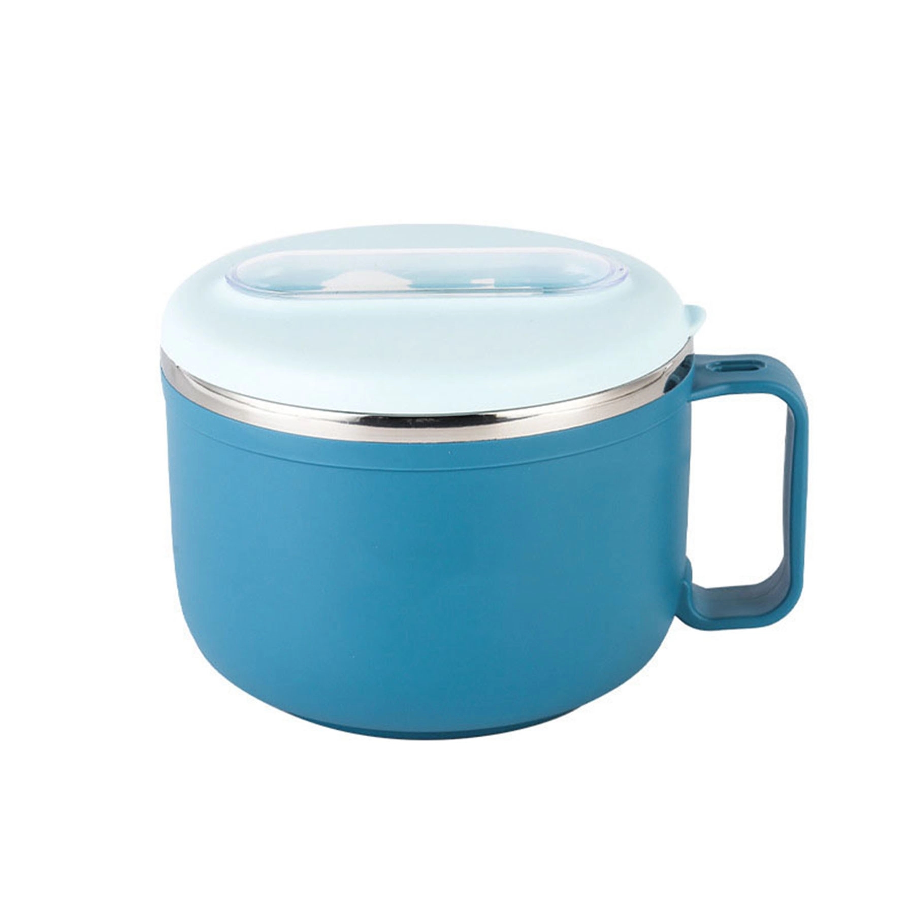 Stainless Steel Noodle Bowl Set For Home Office College Dorm 4