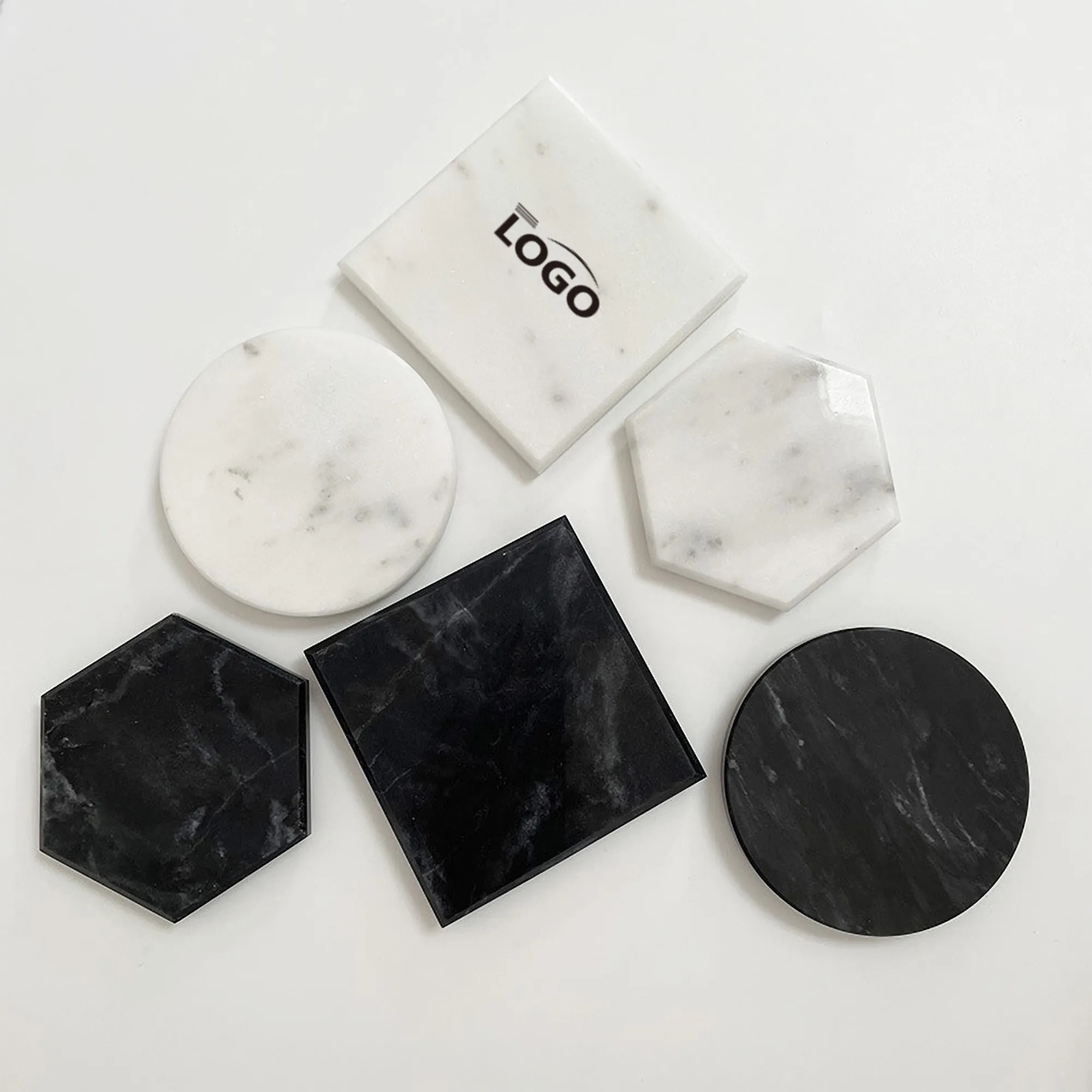 Marble Coaster Stylish Home Stone Neutral Morden