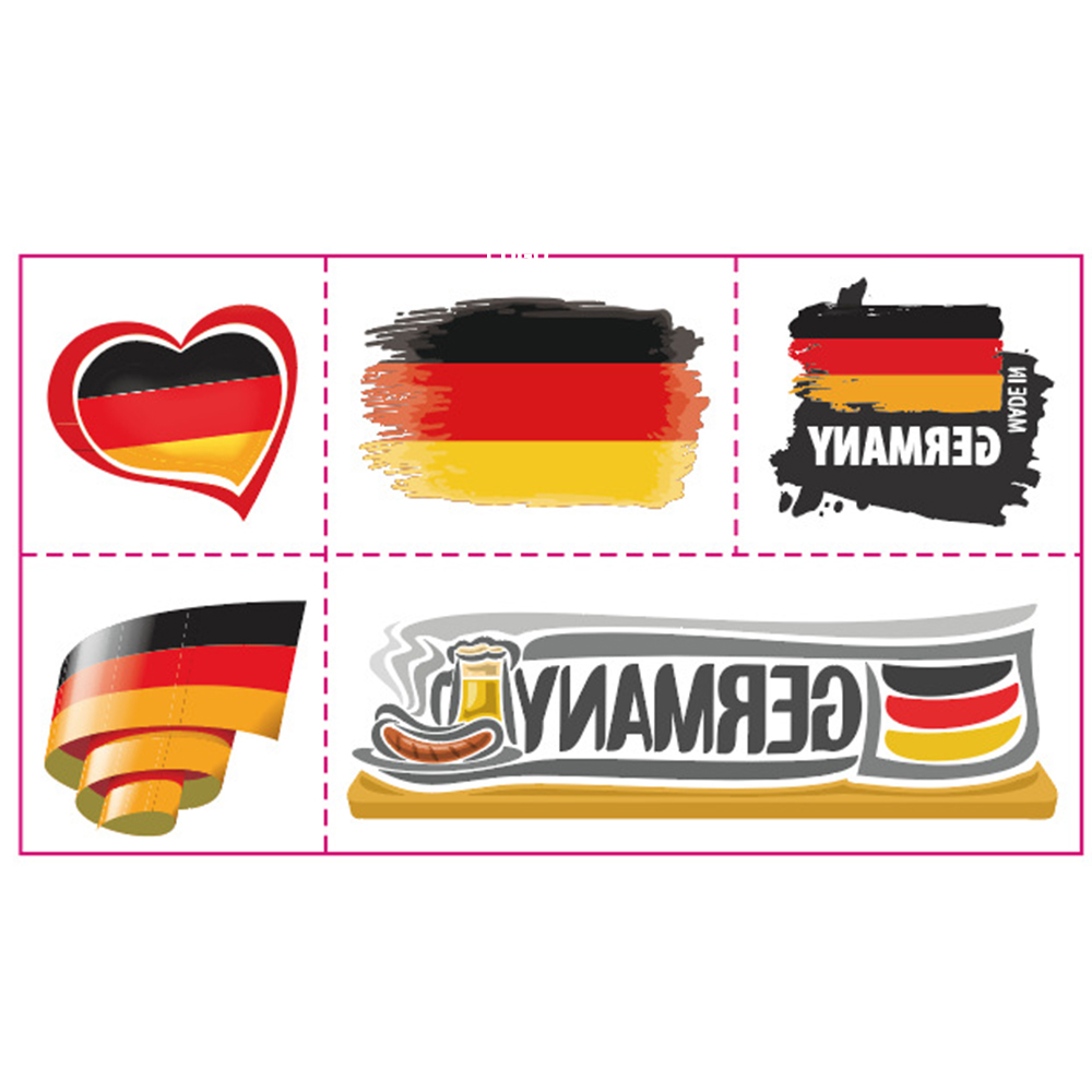 Qatar World Cup National Flag Tattoo Sticker 3