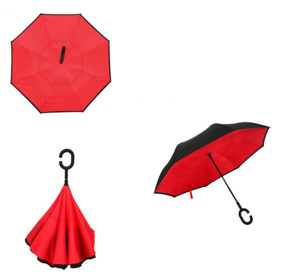 Windproof Double Layer Type C Umbrella 5