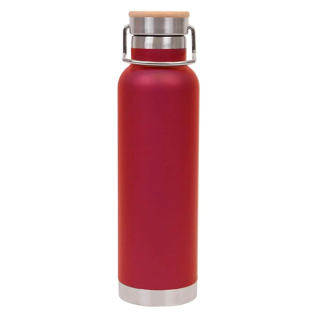 Insulated Metal Sports Bottle with Handle and Leak Proof Lid 7