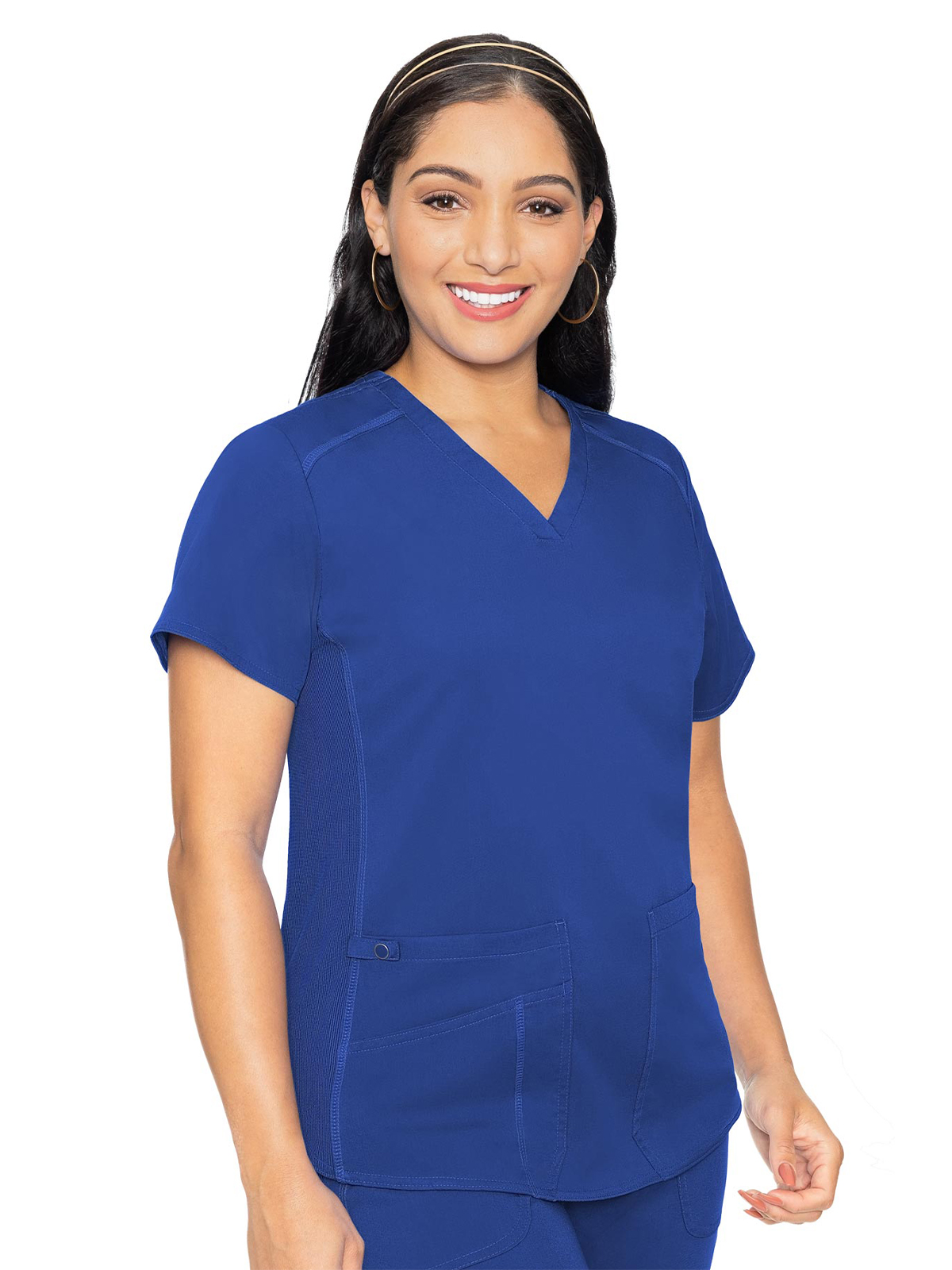 Med Couture - MC Touch - Women's 4-Pocket V-Neck Shirttail Top 31