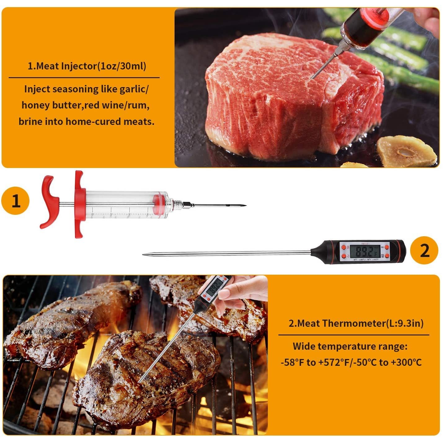26 Pcs Stainless Steel Grilling 4