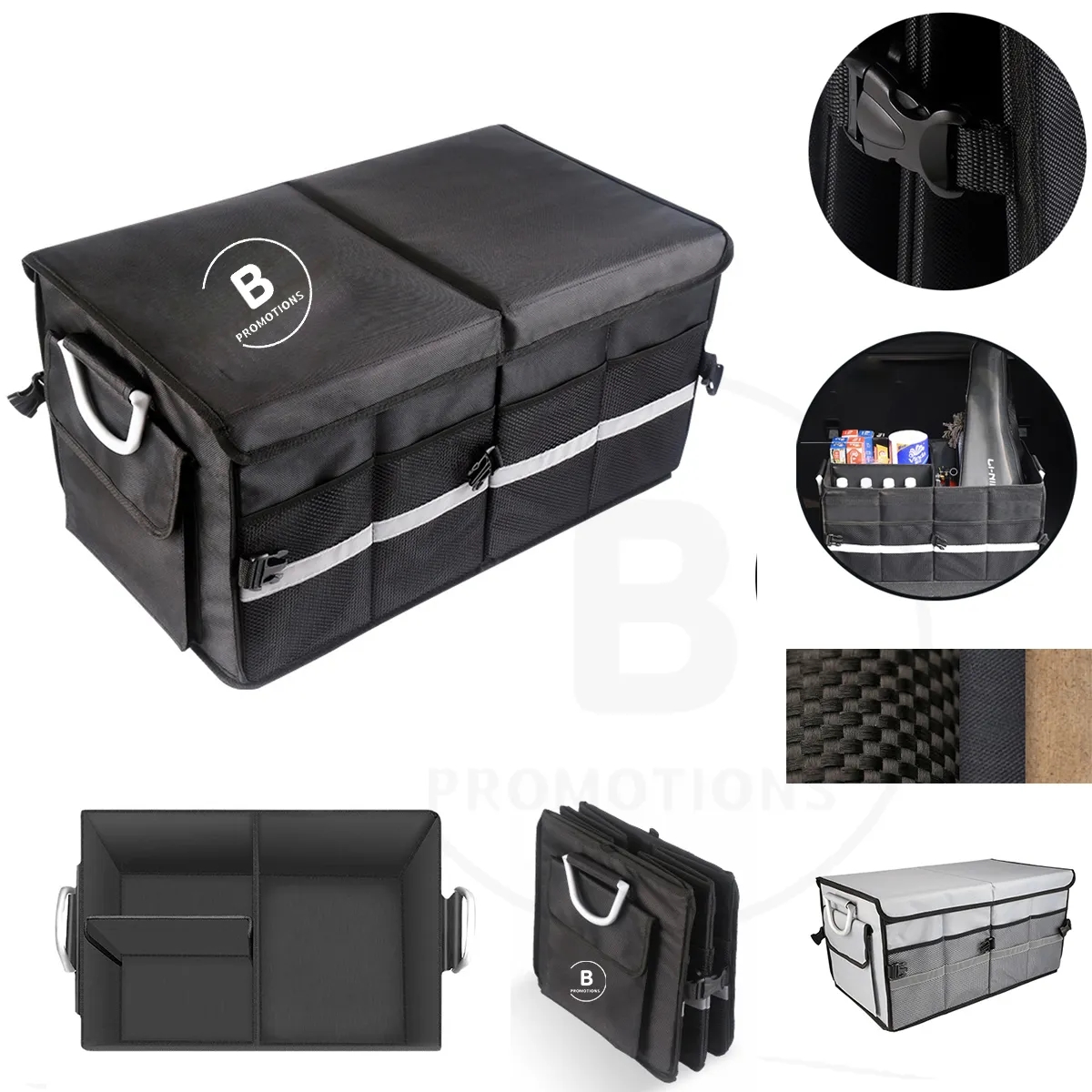 55L Luxury Collapsible Home Trunk Storage Organizer for Car 2