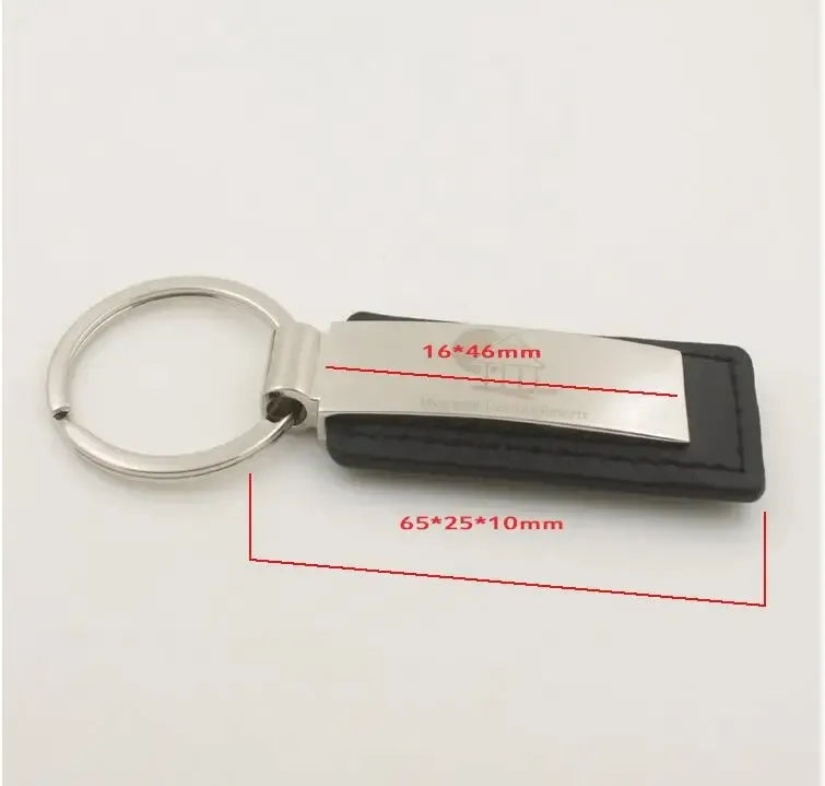 Custom Laser Cut Leather Key Chain 5