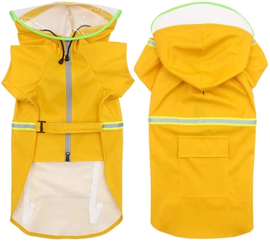 Raincoats for Large Dogs with Reflective Strip Rain 9