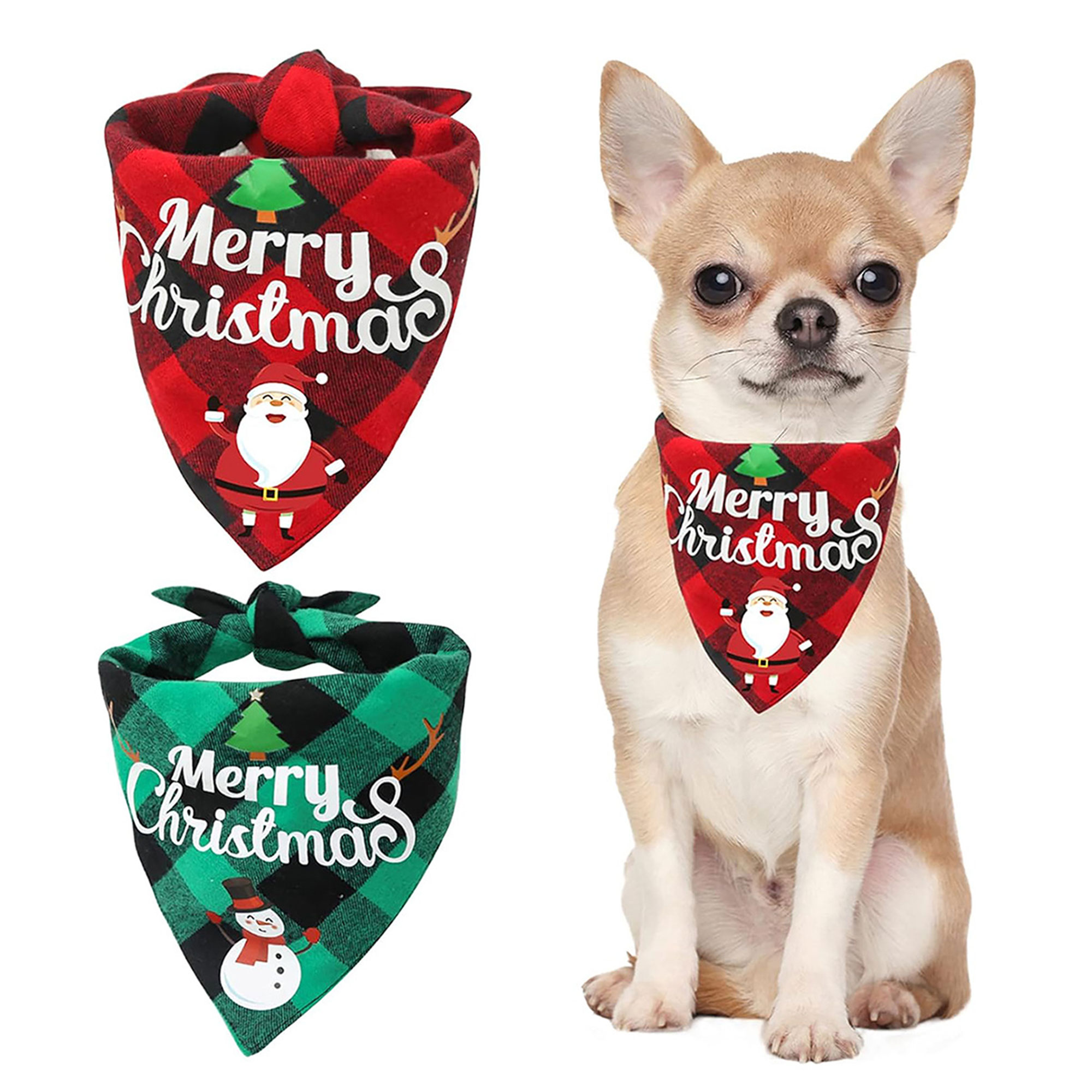 Pet Bib Scarf Christmas Atmosphere 2