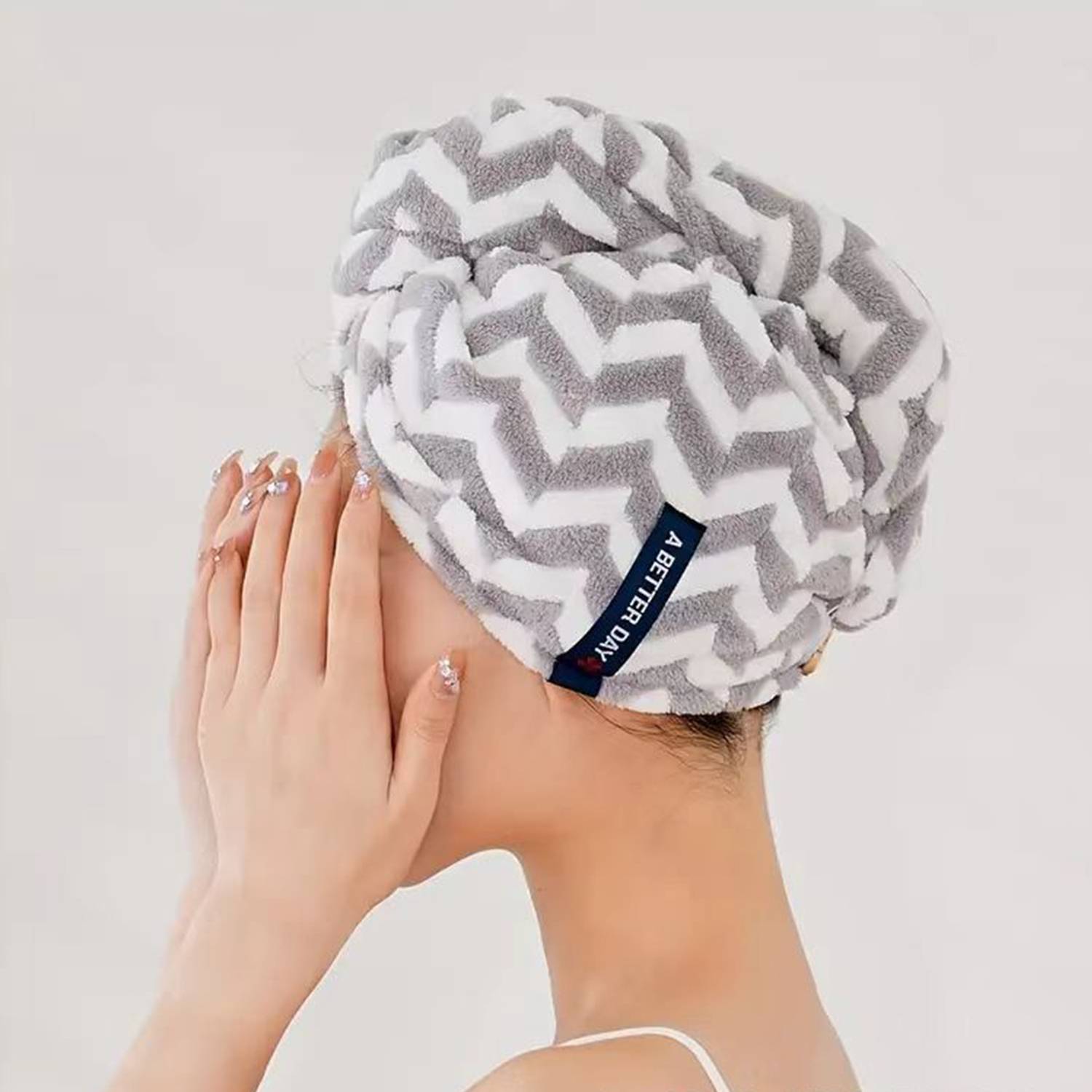 Fast Drying Hair Towel Wrap Turban 3