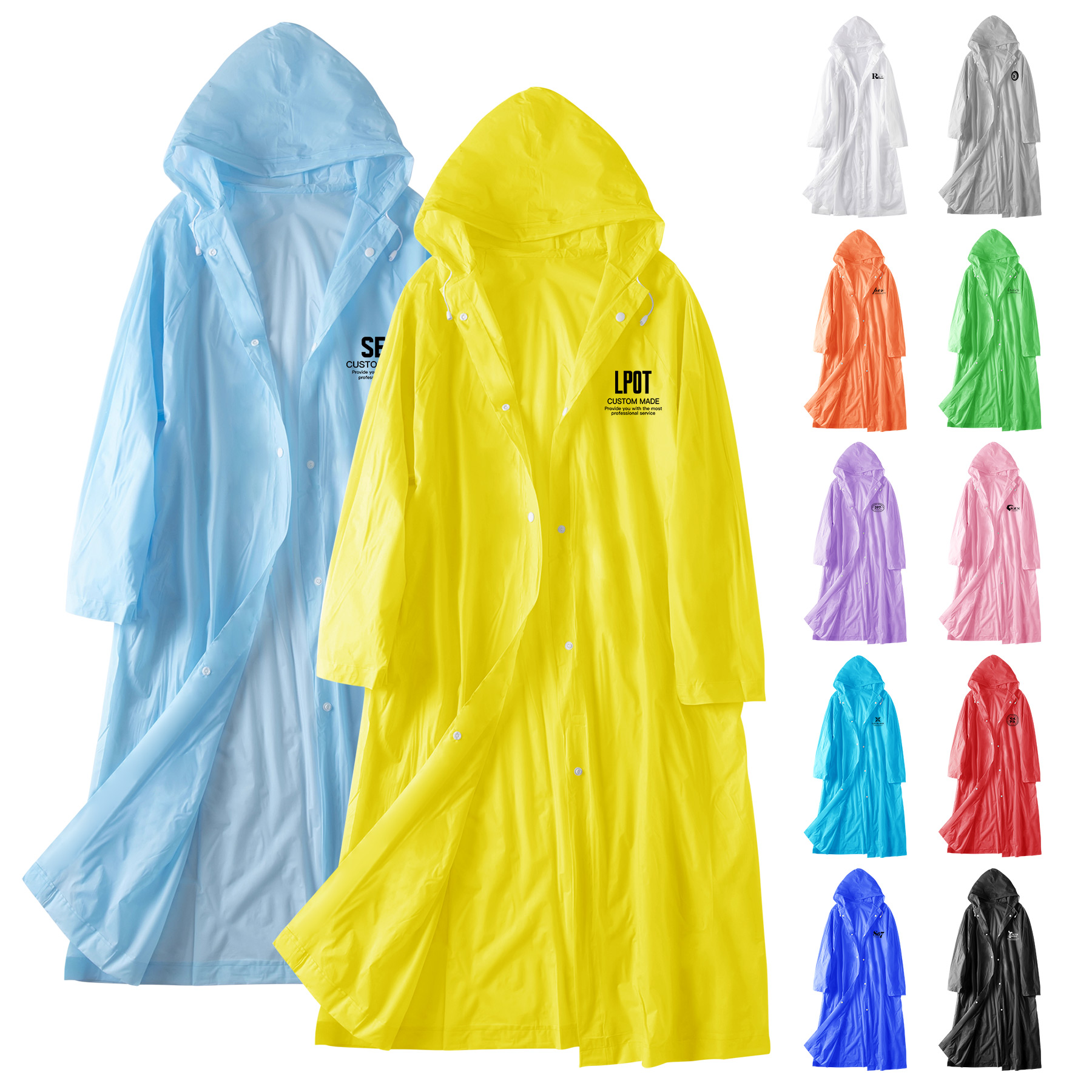 Eva Rain Coat, custom jacket with logo imprint 3