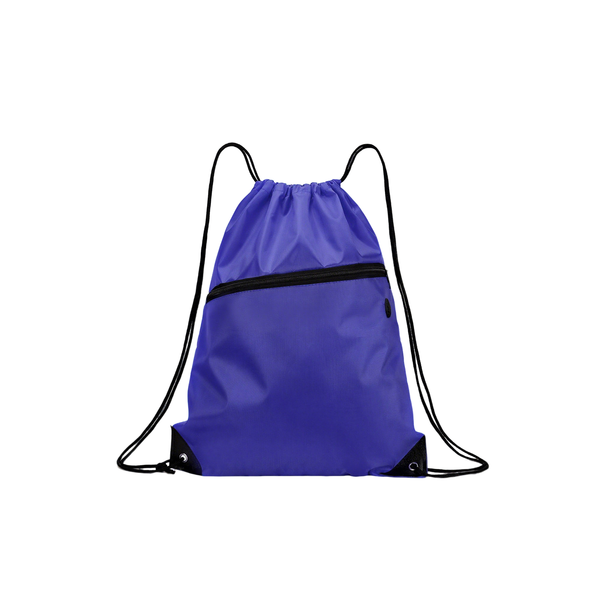 Drawstring Sports Sack With Front Pocket Earbud Port 4