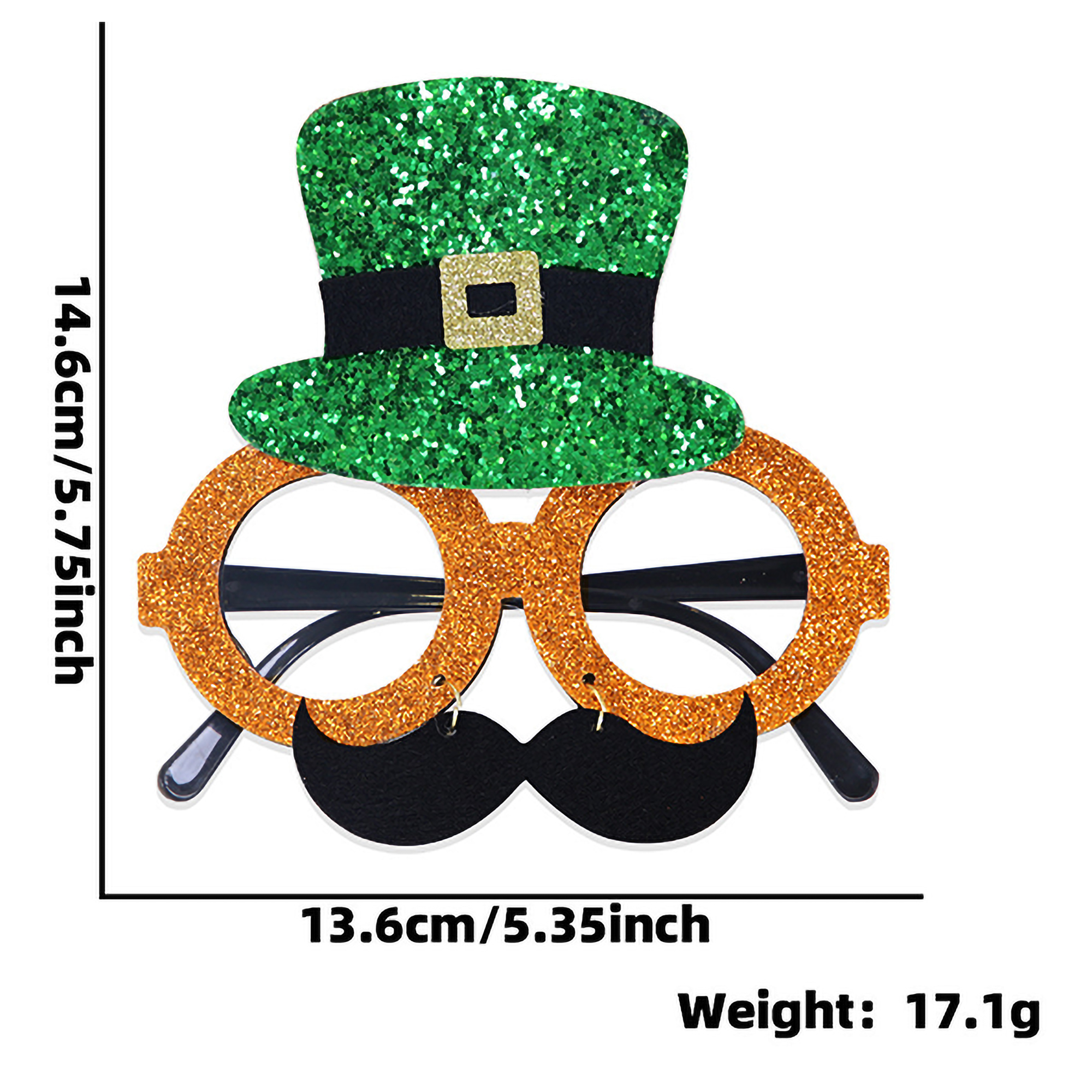 Irish-Themed Sparkling Glasses Construction St.Patrick's Day 18