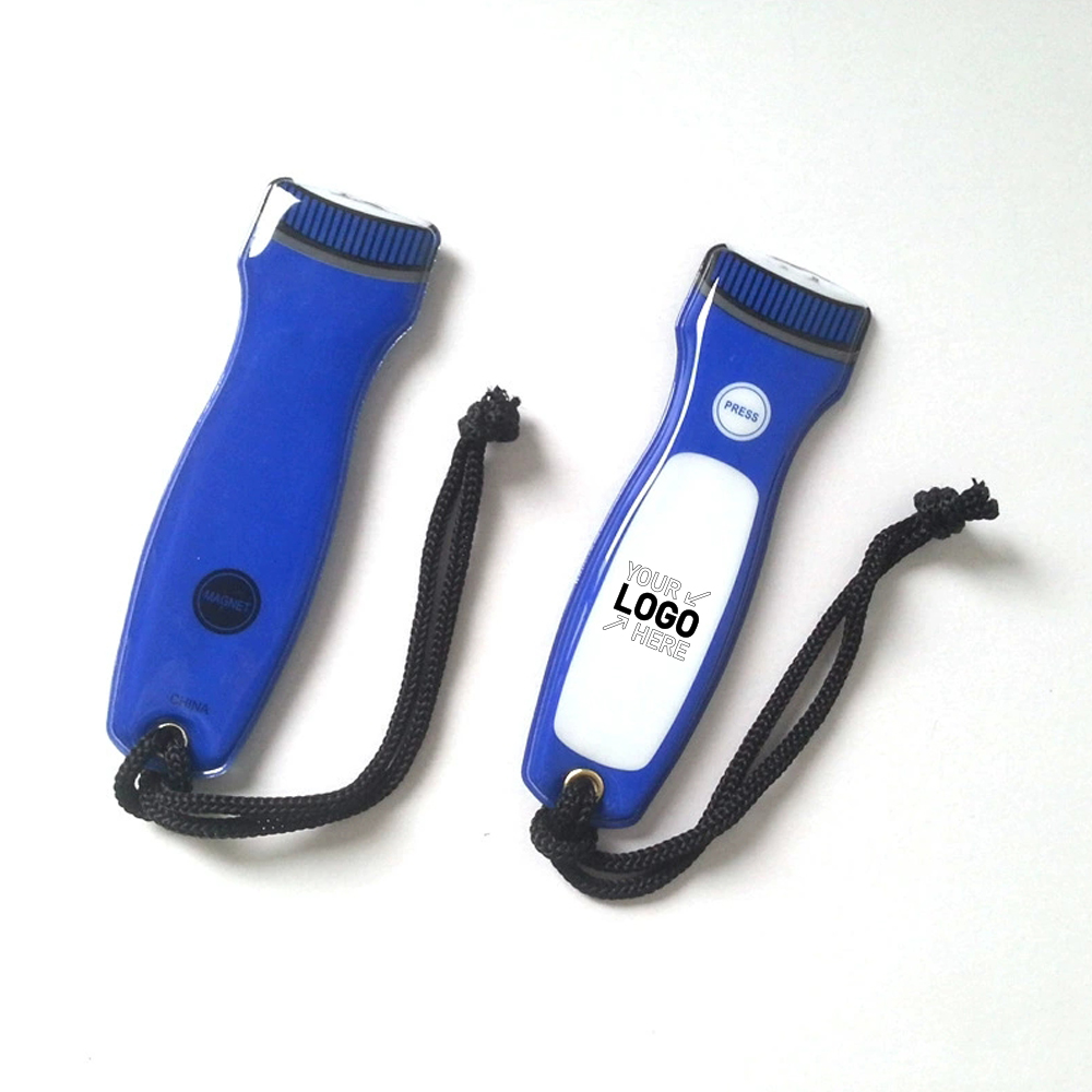 PVC LED Flashlight Key Chain