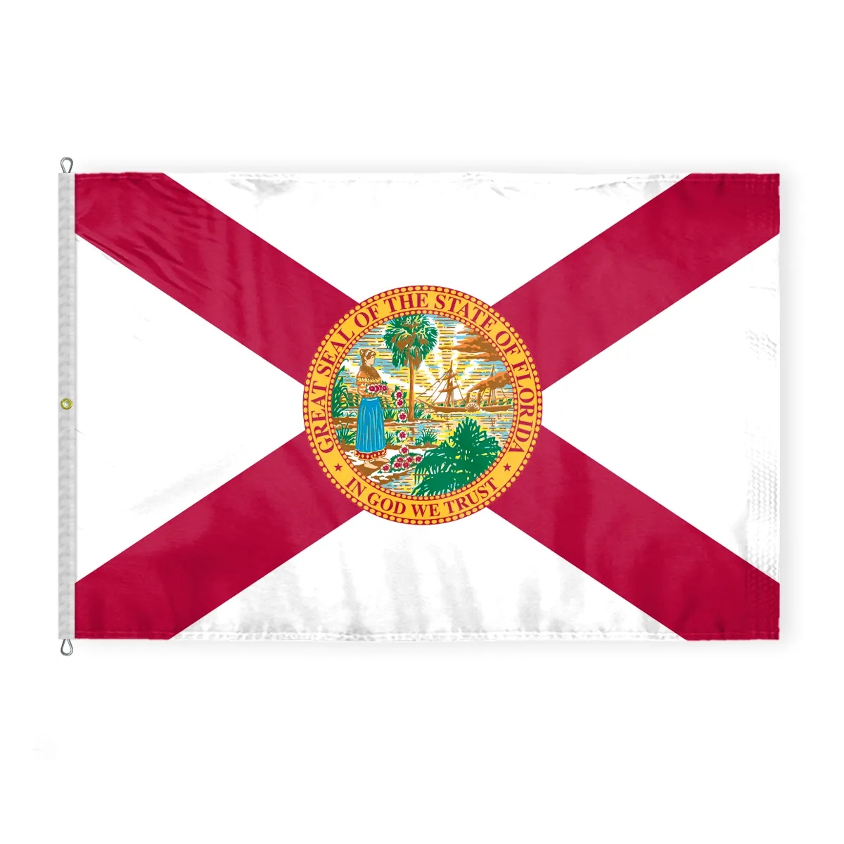 12"x18" to  8'x12'  Florida Nylon Flags 8