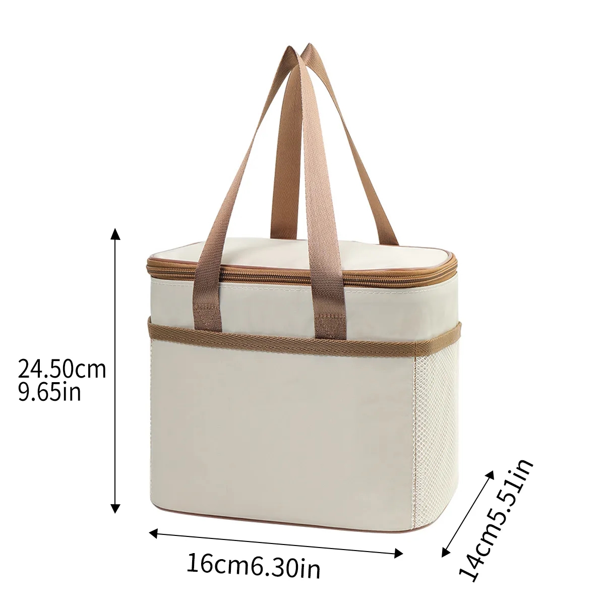 Insulated PEVA Lunch Tote With Water-Resistant Fabric 4