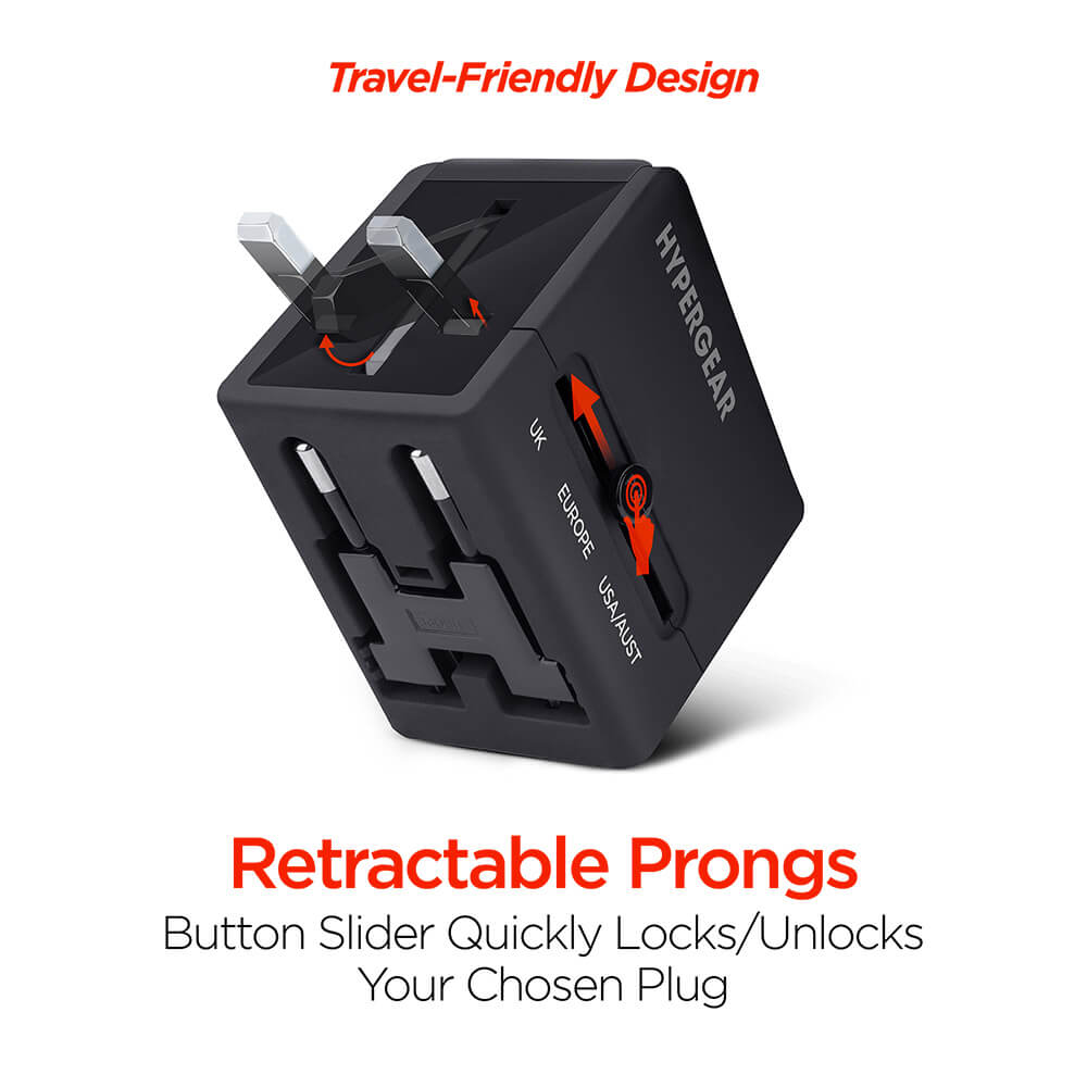 HyperGear All-in-One World Travel Adapter 2