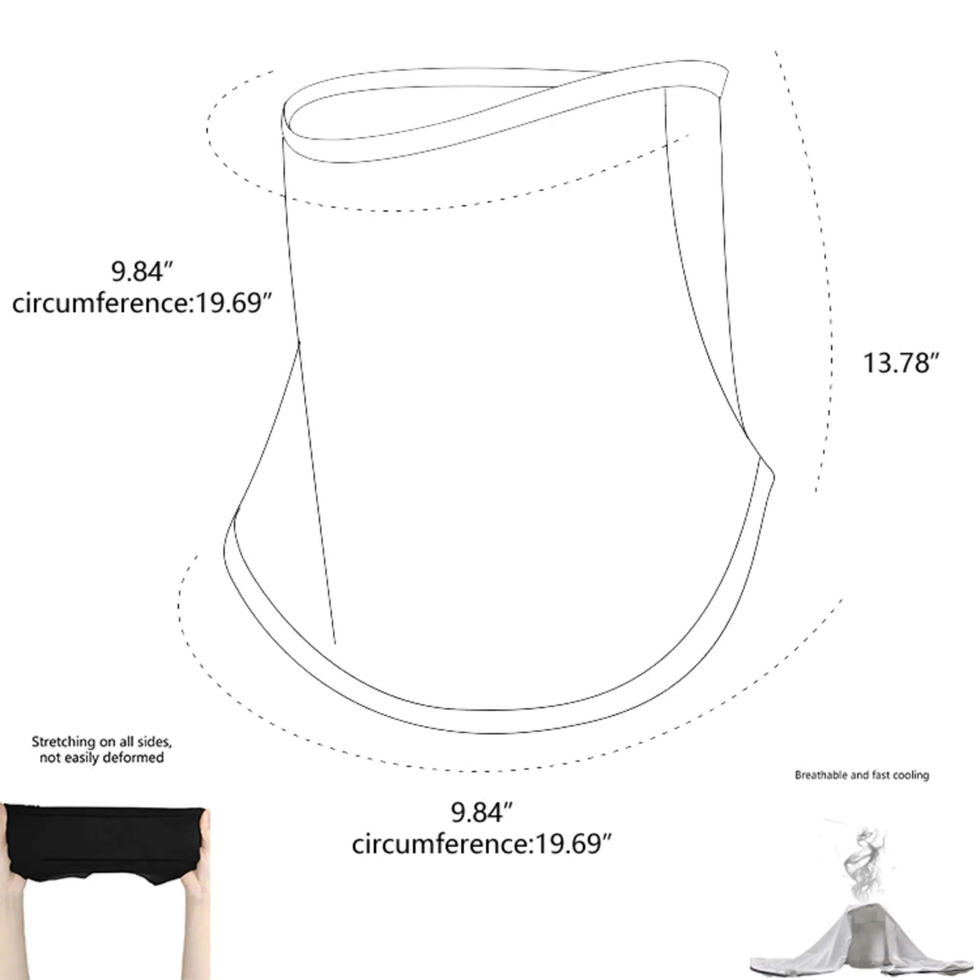 Summer sunscreen ice silk mask 4