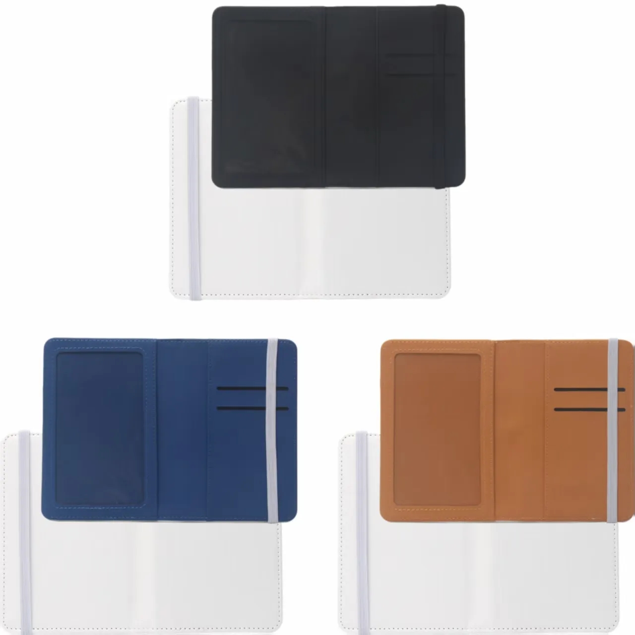 Custom Leather Passport Holder Logo Case 5