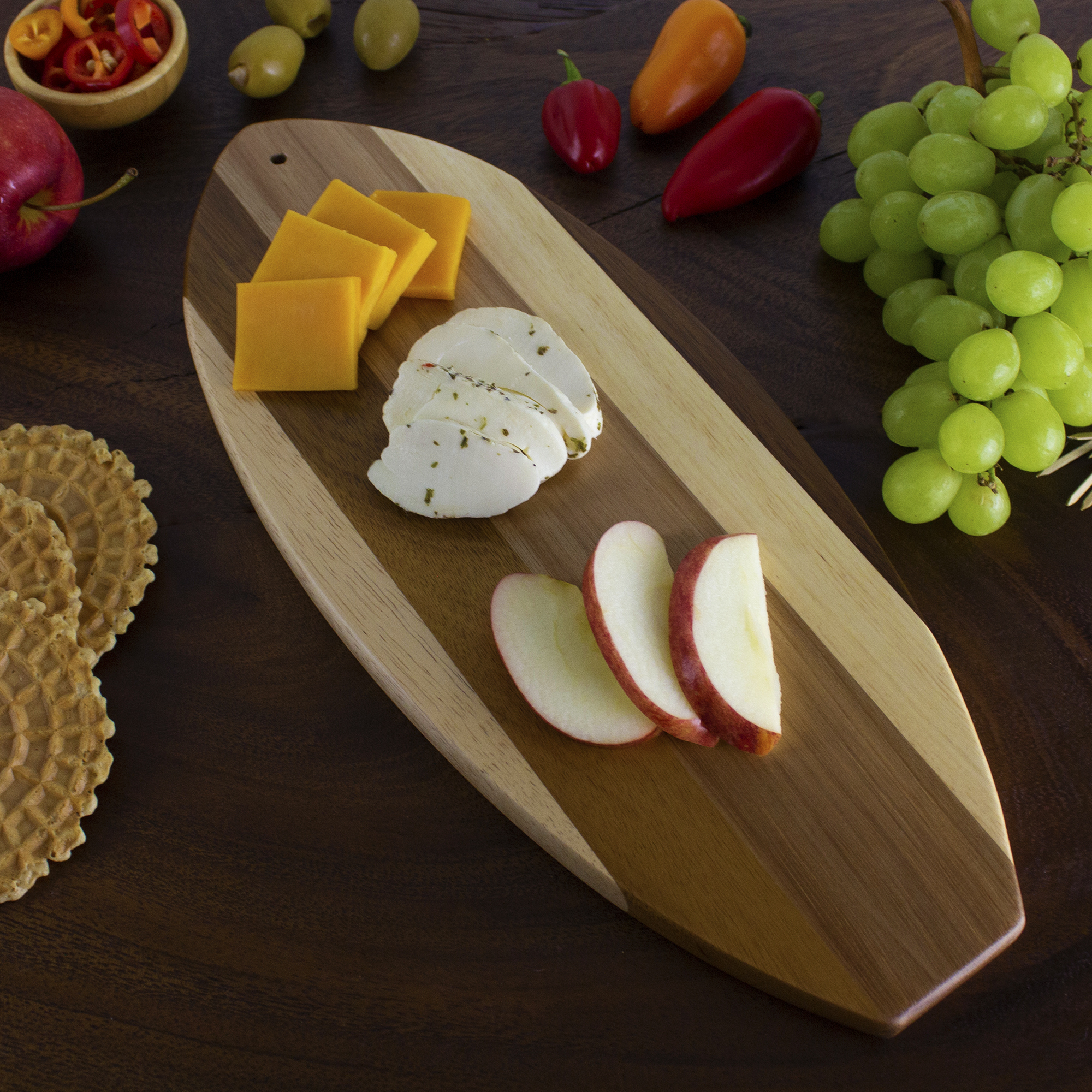 Rock & Branch® Shiplap Series Lil' Surfer Cutting & Serving Board 3