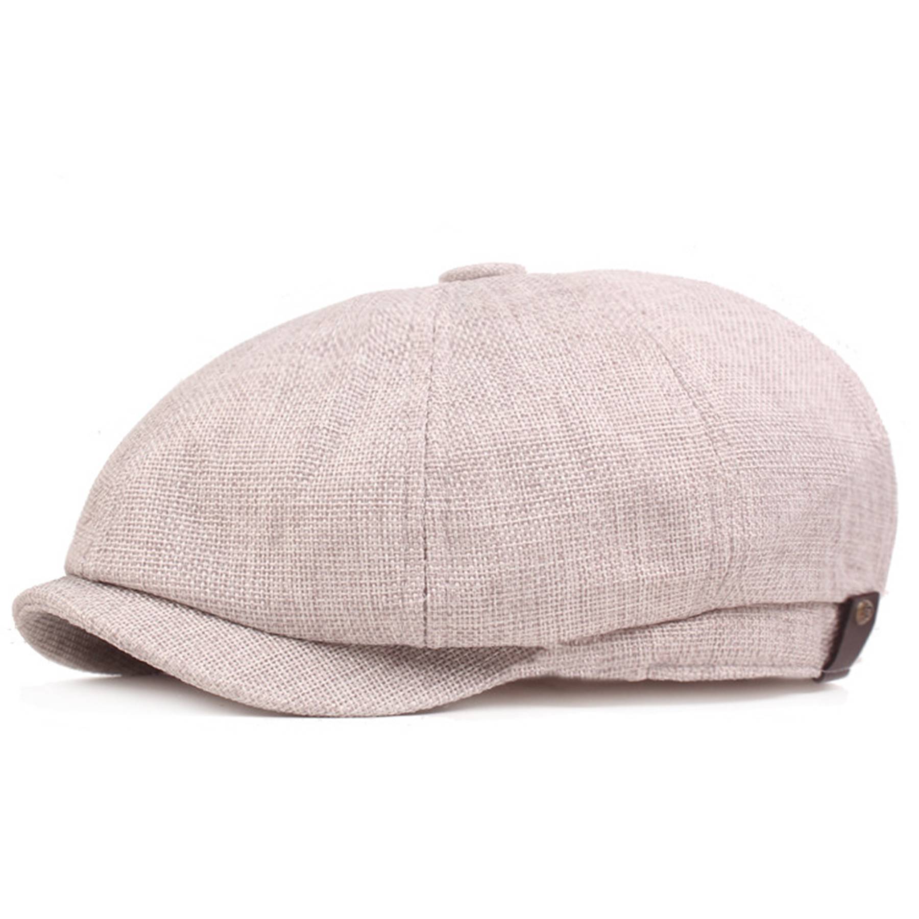 Men's Cotton and Linen Newsboy Cap 4