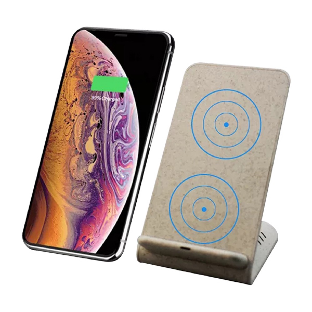Wheat Straw Fast Wireless Charging Phone Stand 1