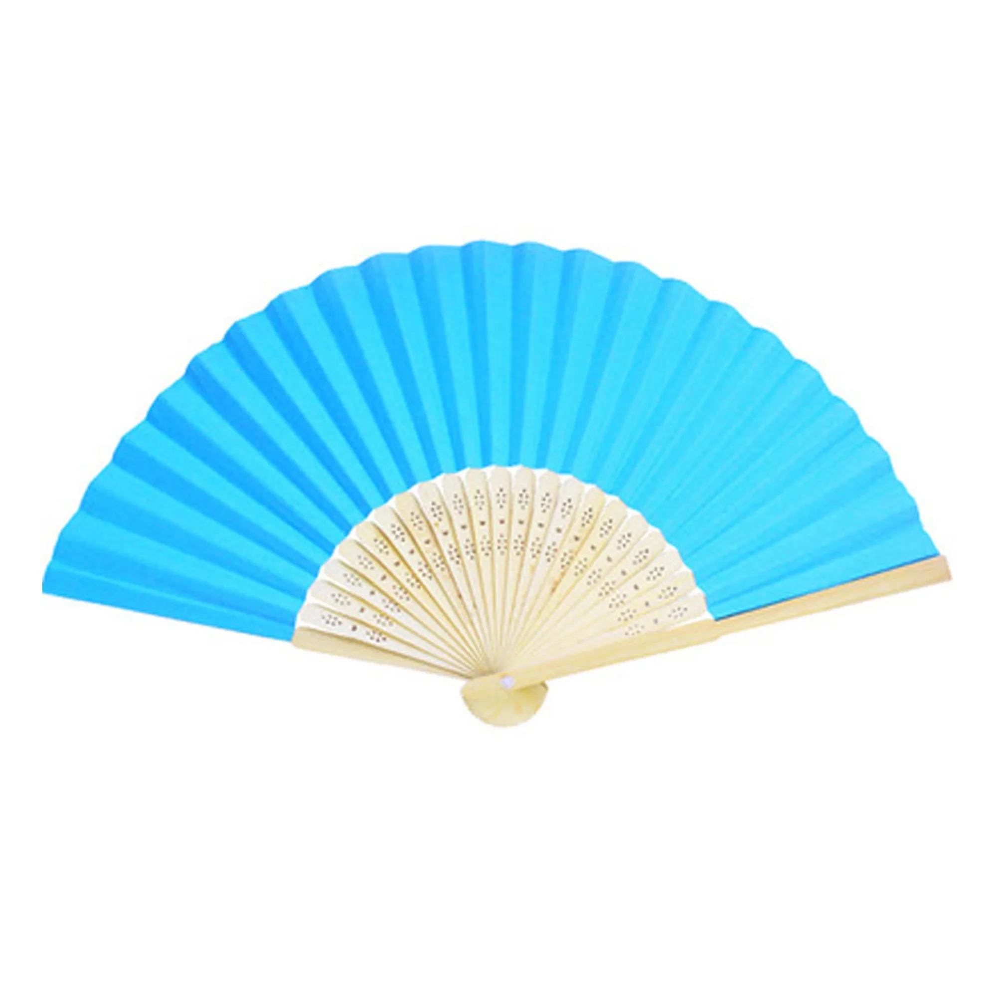 Bamboo Hand Held Folding Fan 7