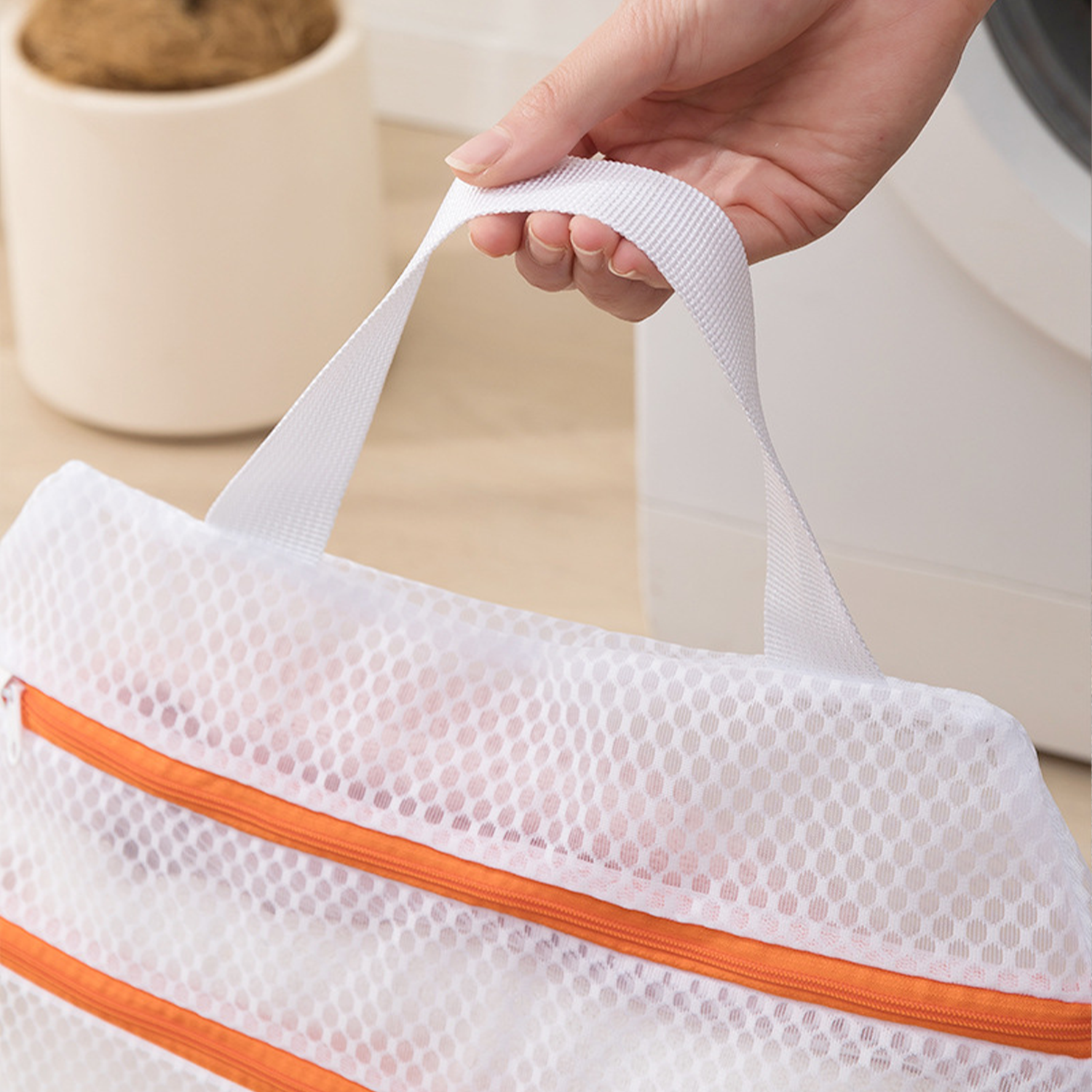 Polyester Mesh Laundry Bag w/ Double Zipper 5