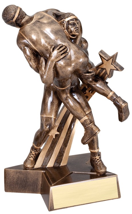 6 1/2" Tall Wrestling Superstar Resin Award 1