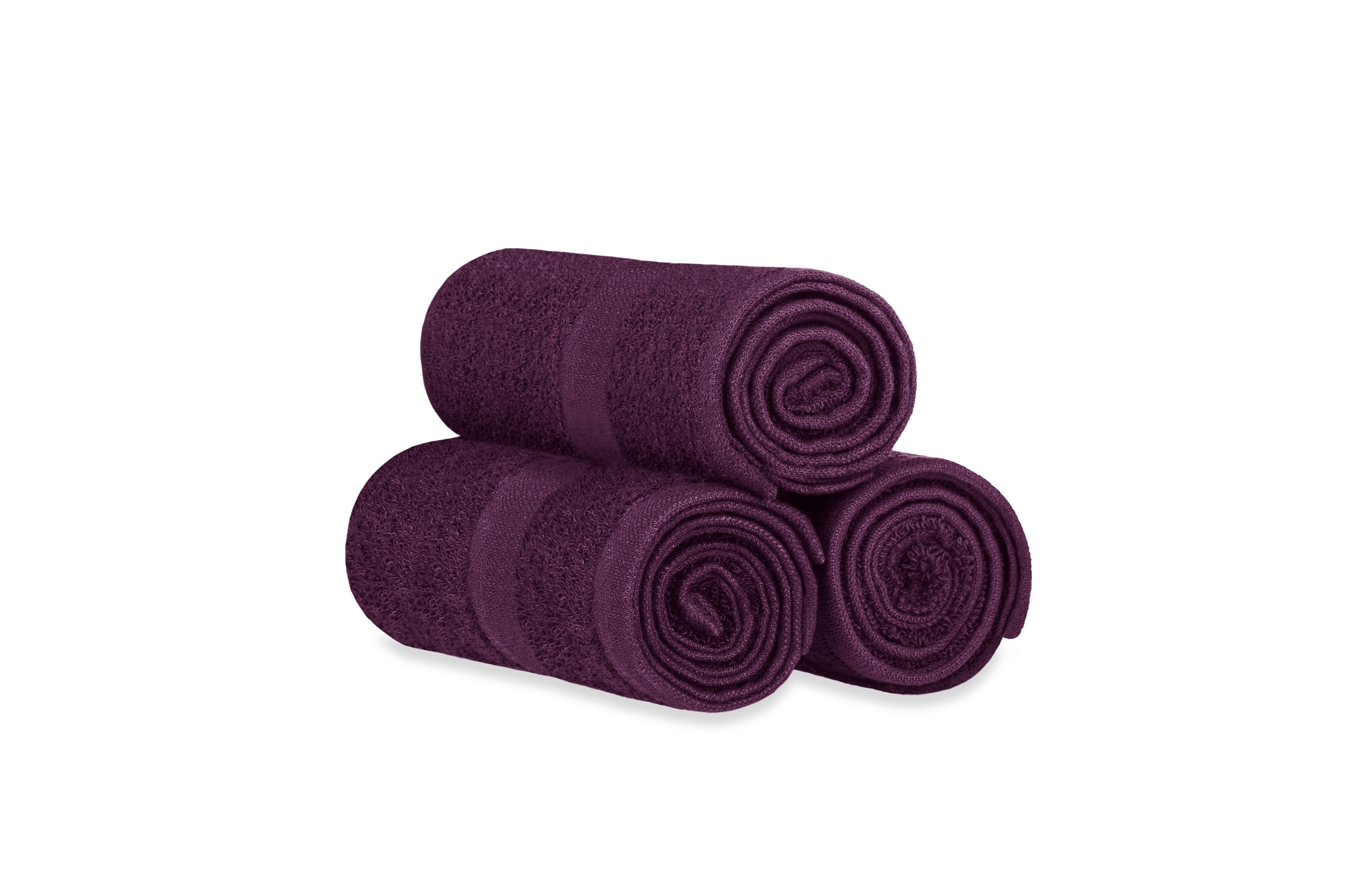 Eggplant Purple Bleach Proof  Salon & Spa Hand Towel 2