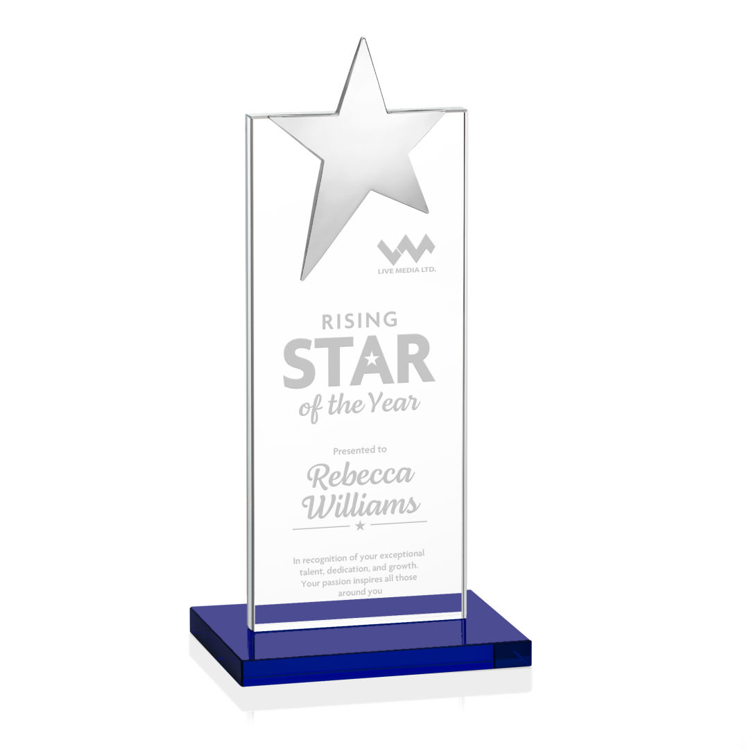 Bryanston Chrome Star Award - Blue 3