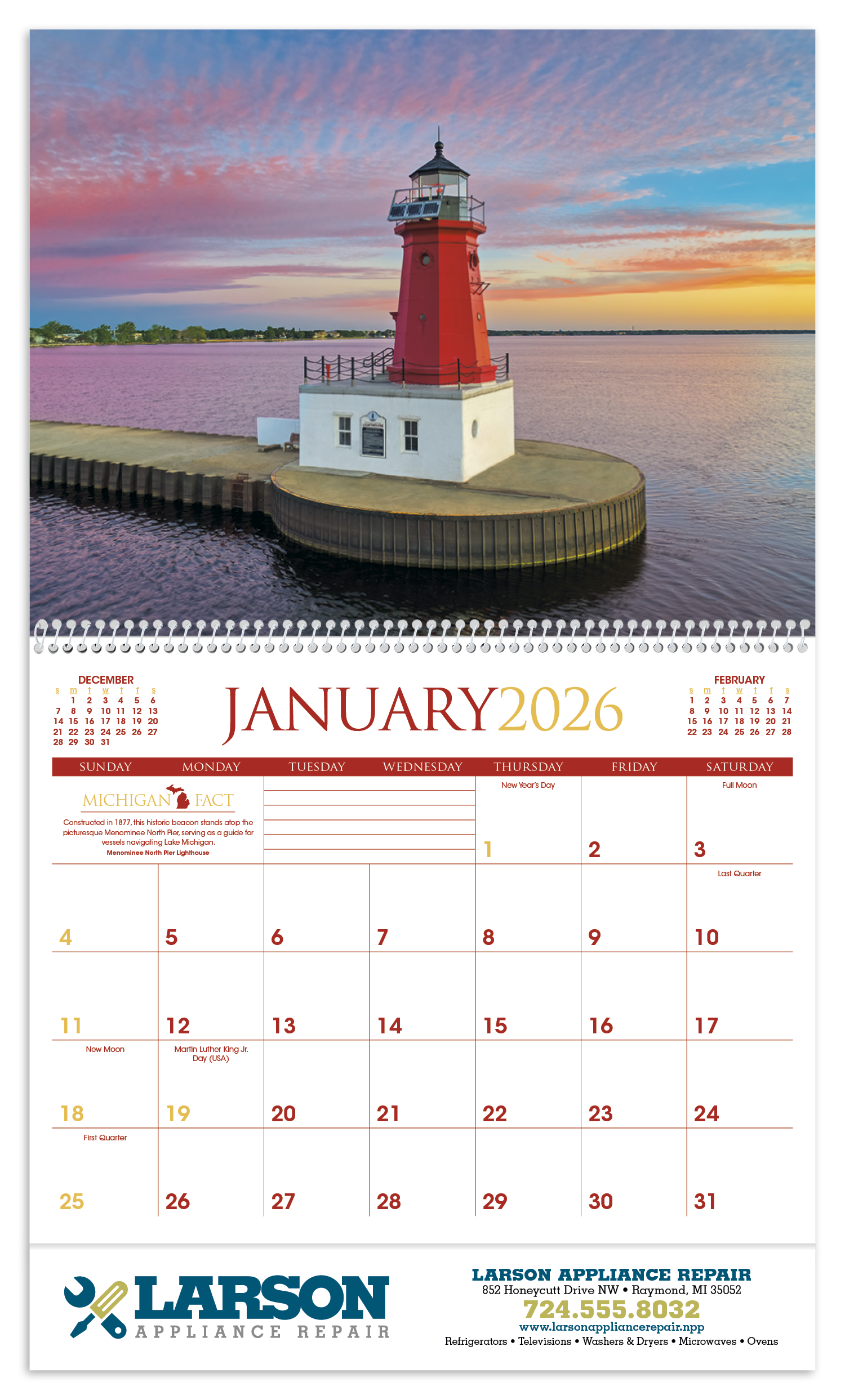 Triumph® Calendars Michigan Calendar 54